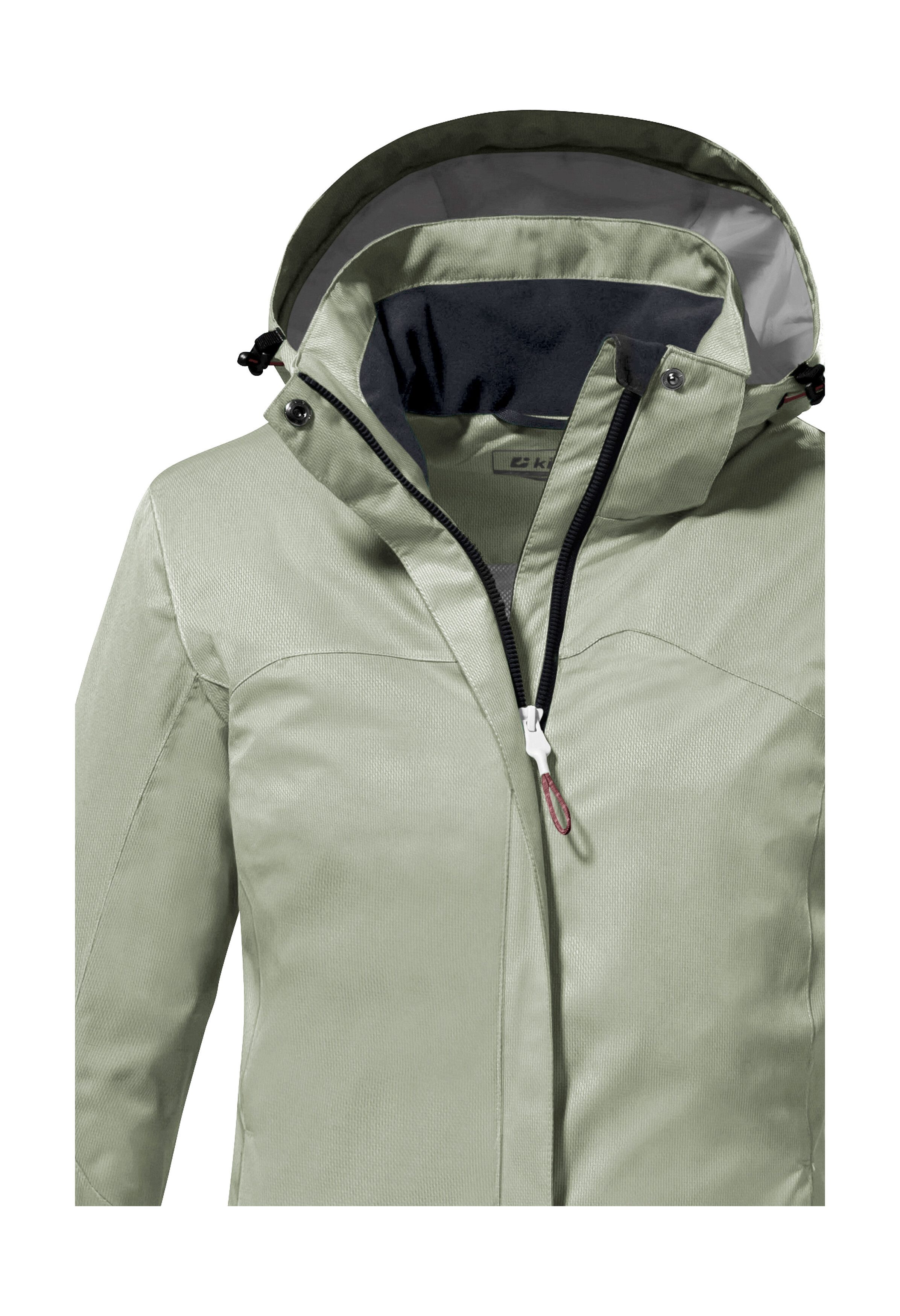 Killtec Outdoorjack KOS 133 WMN JCKT Water- en winddichte damesjack met afneembare capuchon, PFAS-vrij