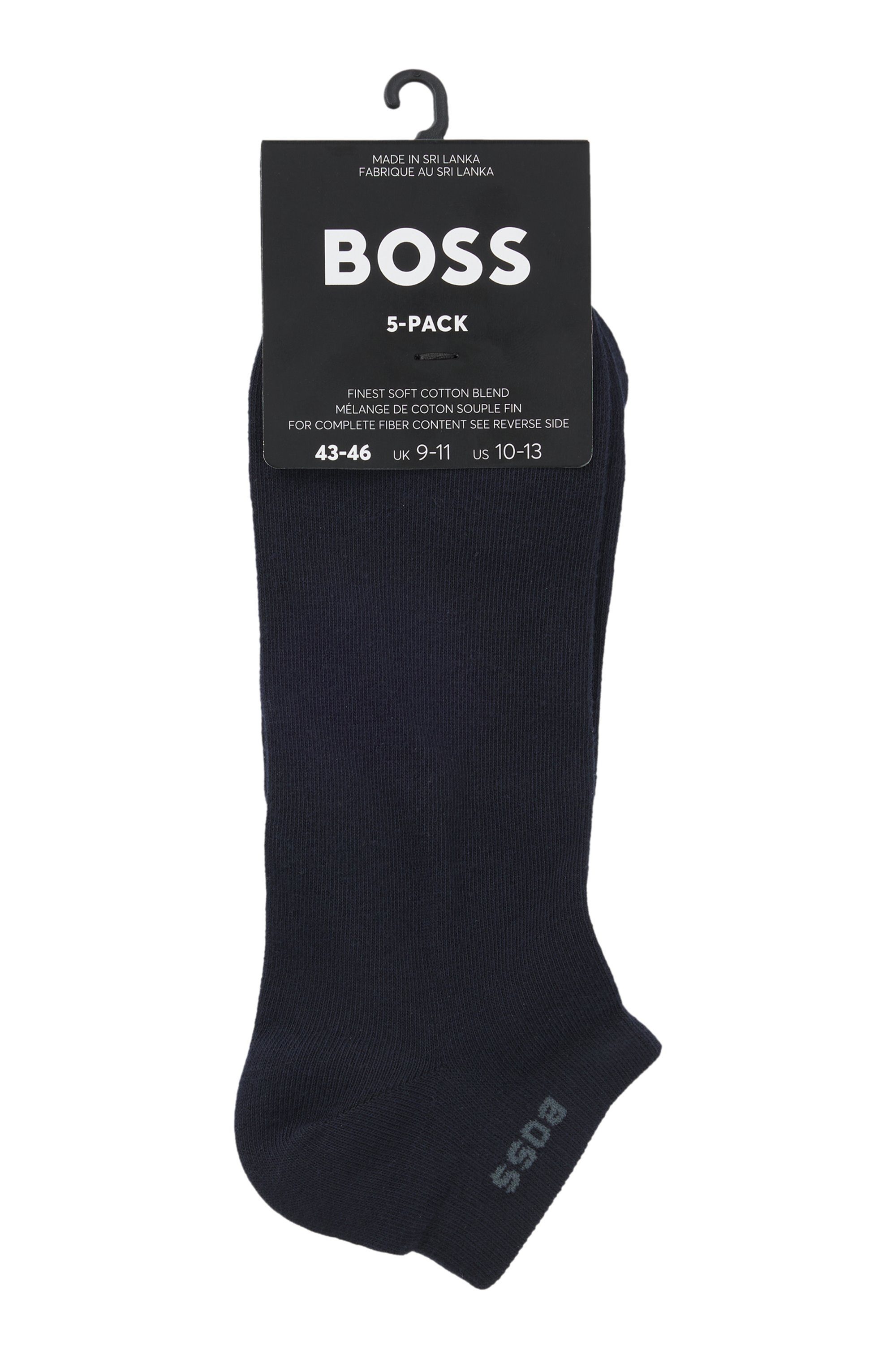 BOSS Sneakersokken 5P AS Uni CC met boss-label (set, 5 paar)
