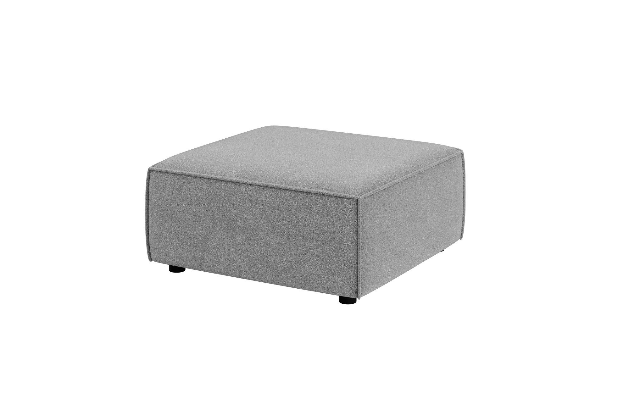 INOSIGN Hocker Poef Cavan, afmetingen BxDxH: 90x90x42 cm geschikt voor de serie, met golfondersteuning, ook in bouclé