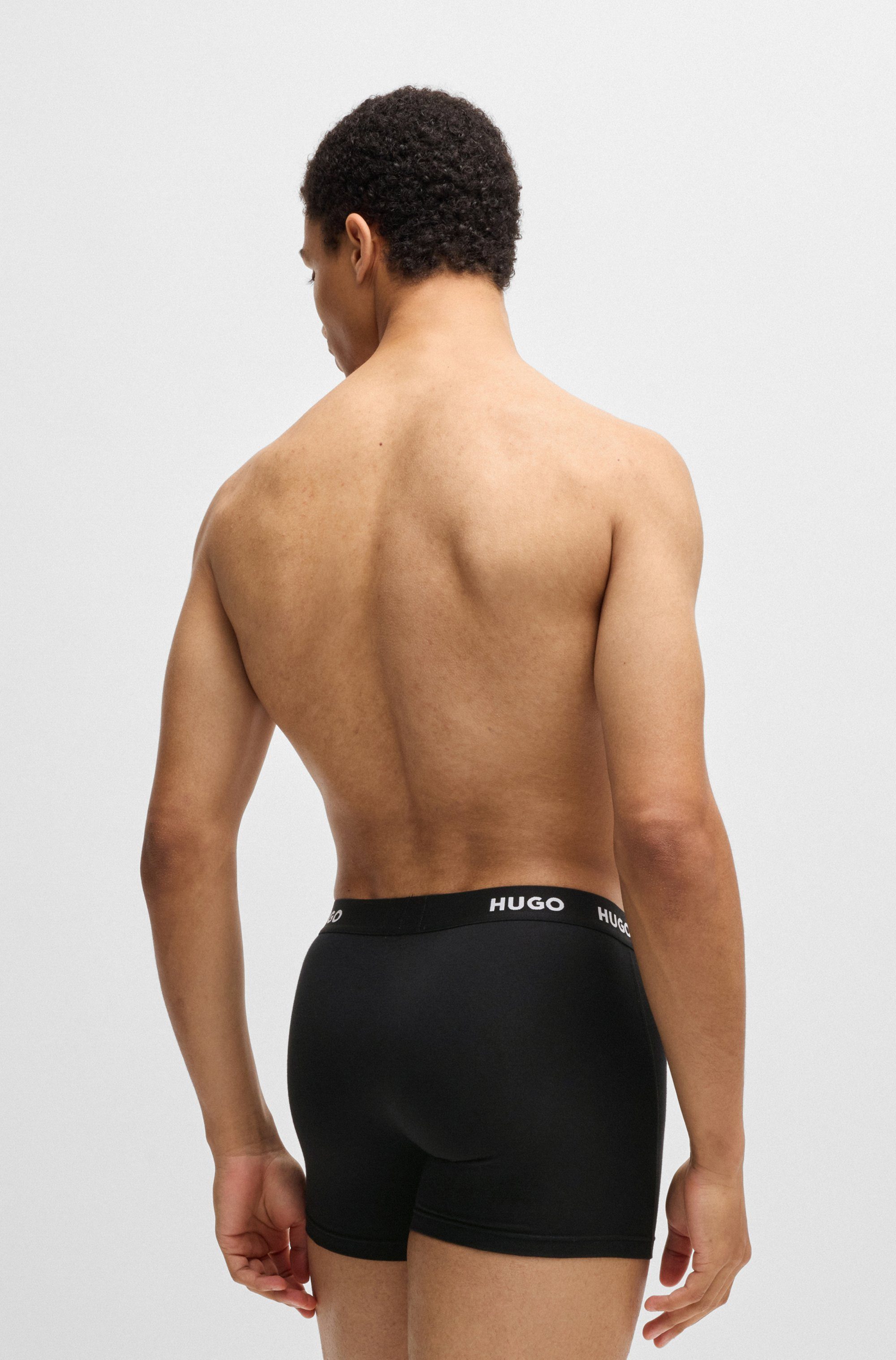 HUGO underwear Boxershort BOXERBR TRIPLET PACK met hugo logo-elastisch tailleband (3 stuks)