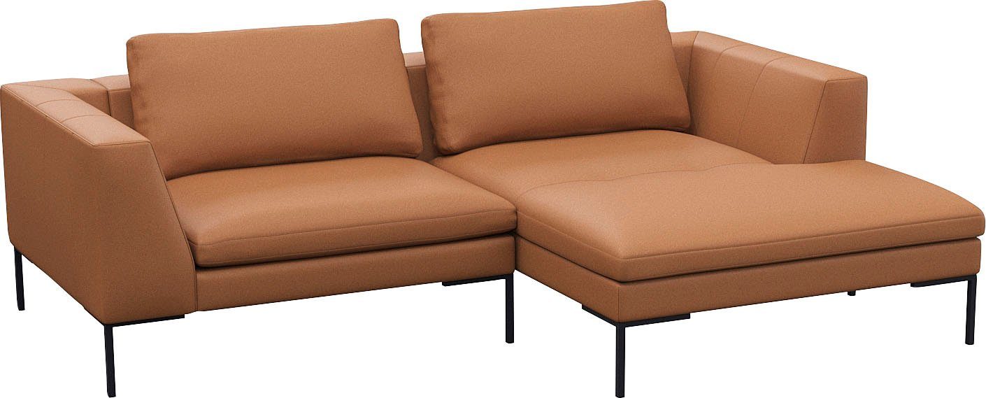 FLEXLUX Hoekbank Loano, super comfortabel zitcomfort door koudschuim in de zitting, L-vorm
