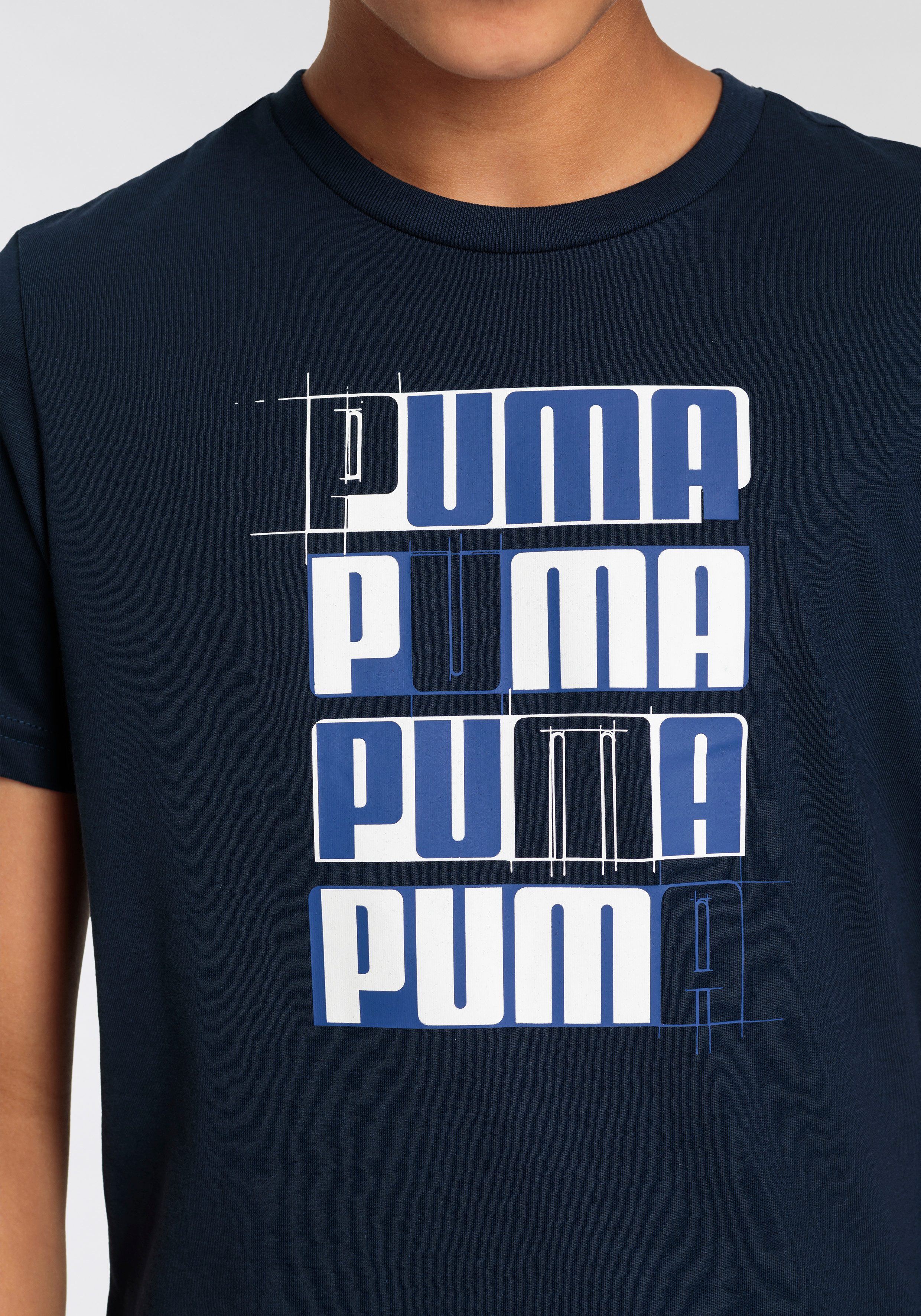 PUMA T-shirt ESS+ LOGO LAB TEE B Voor kinderen en jongeren (1-delig)