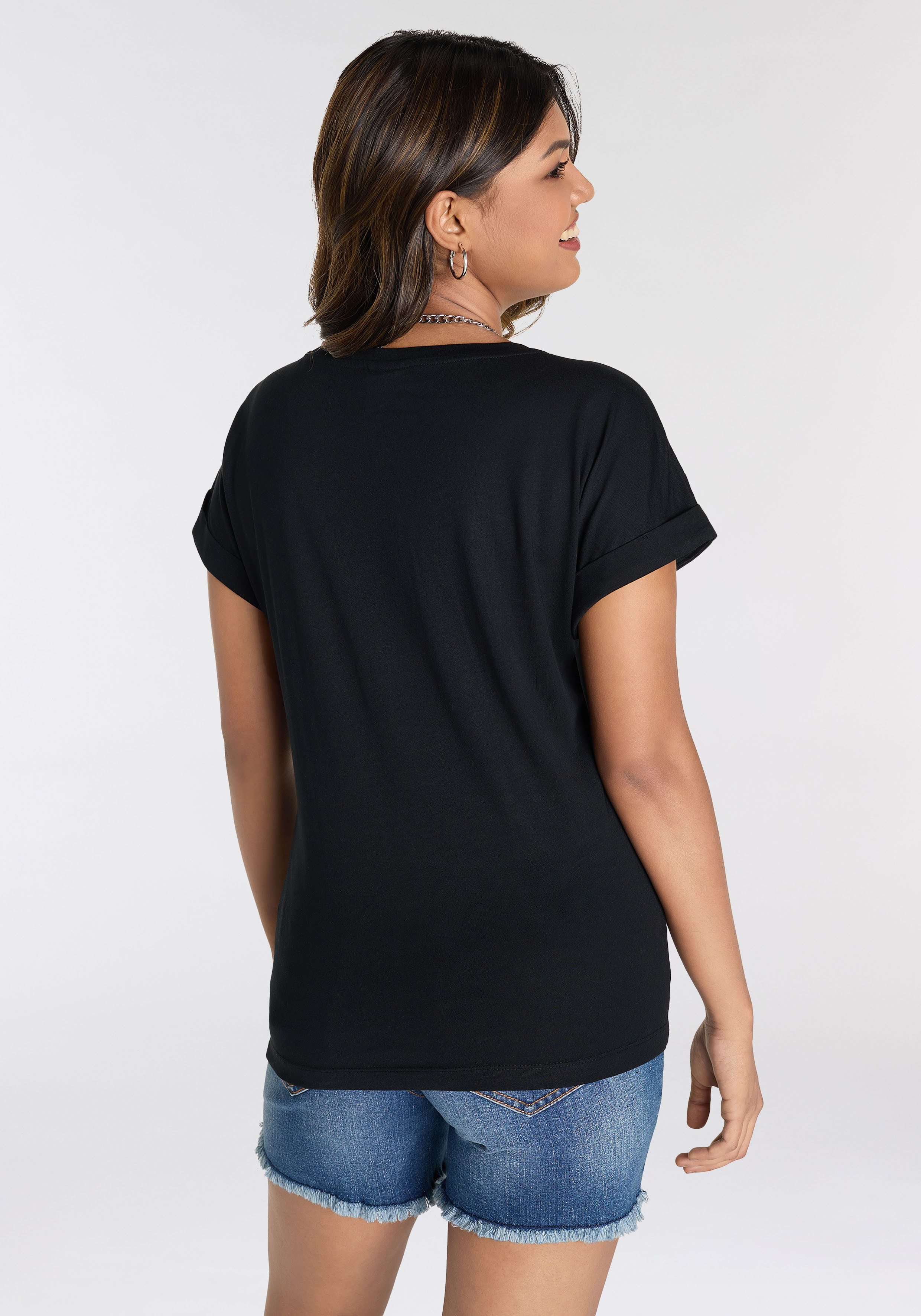 KangaROOS Shirt met korte mouwen met schattige hartlogoprint