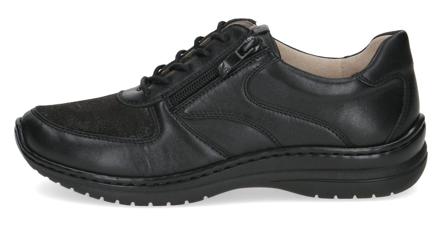 Caprice Sneakers vrijetijdsschoen, lage schoen, veterschoen in comfortwijdte h = zeer breed
