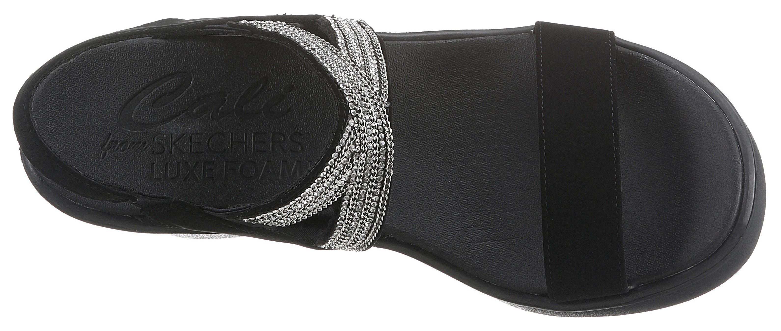 Skechers Sleehaksandaaltjes RUMBLE ON CHART TOPPER zomerschoen, sandaal, sleehak, met elastische bandjes