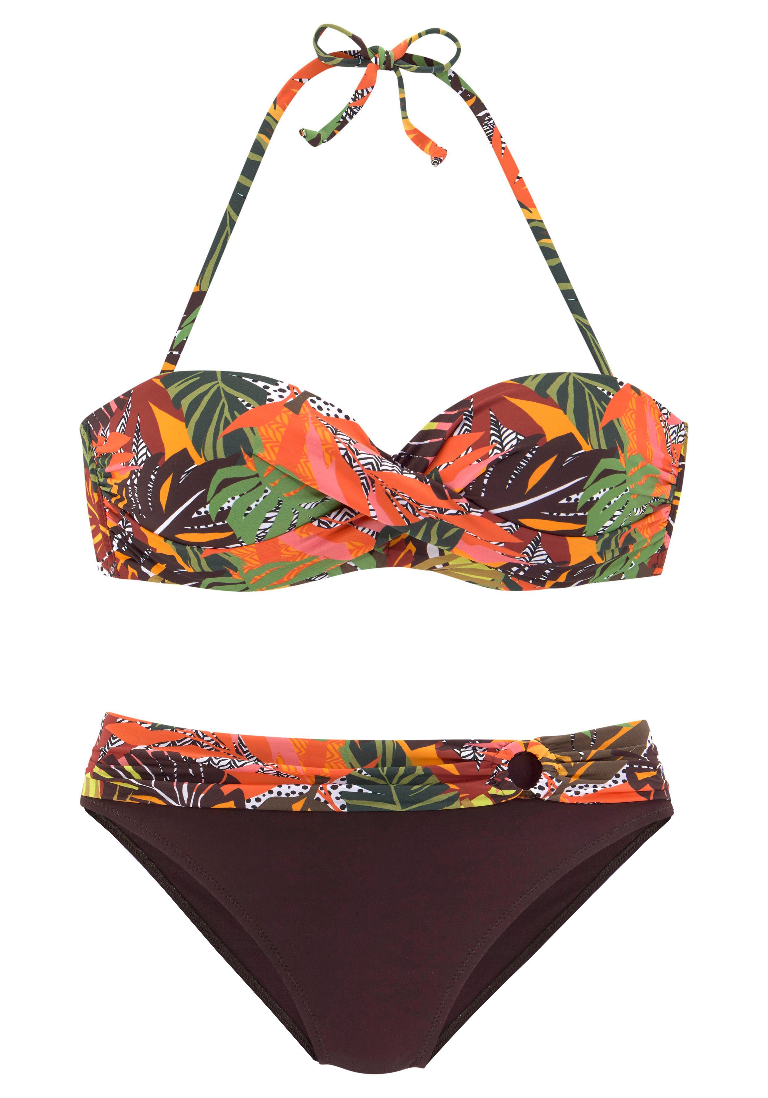 Vivance Beugelbikini in bandeaumodel in wikkel-look