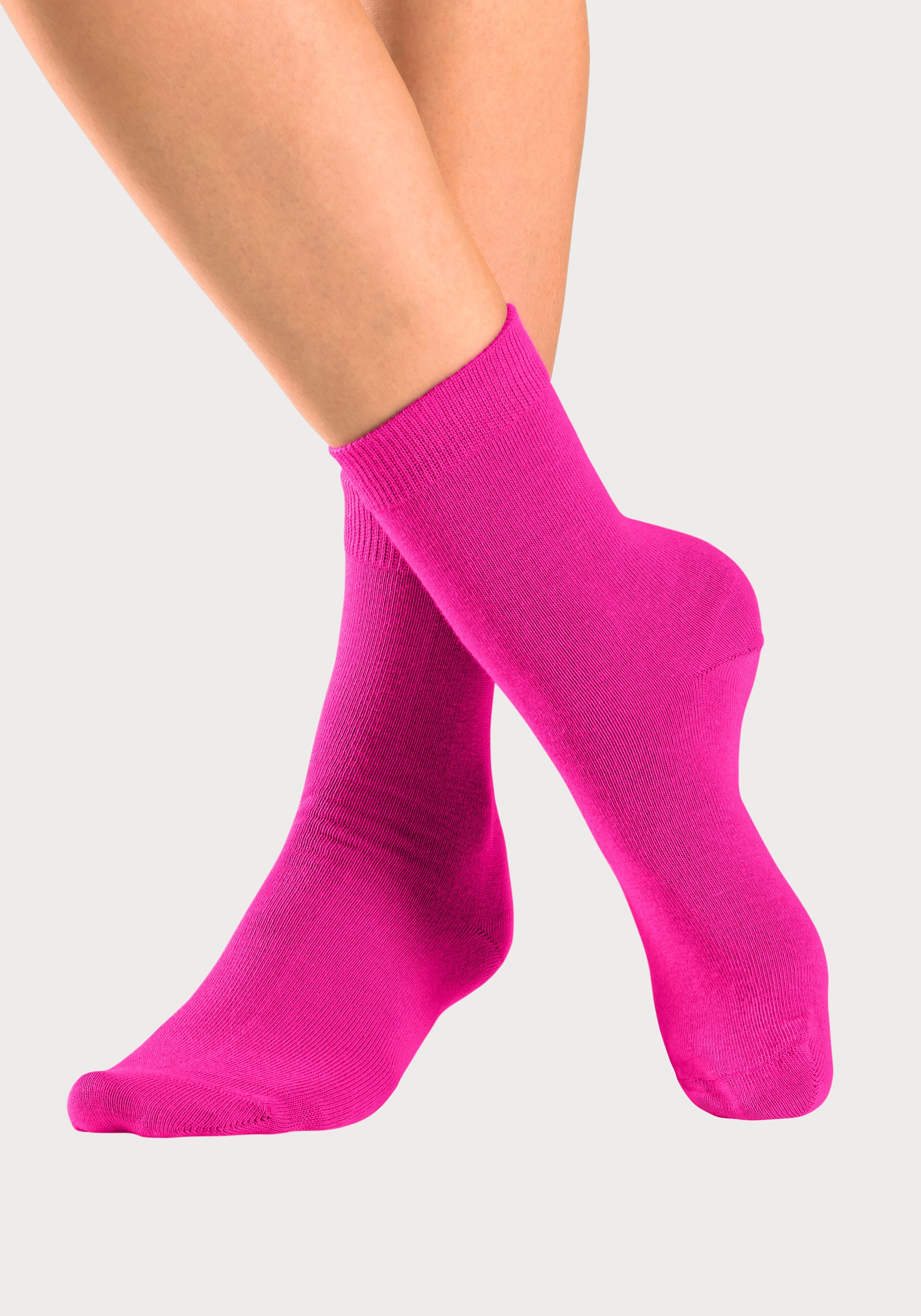 Lascana Basic sokken Cadeau Valentijnsdag in geschenkdoos voor valentijnsdag (box, 7 paar)