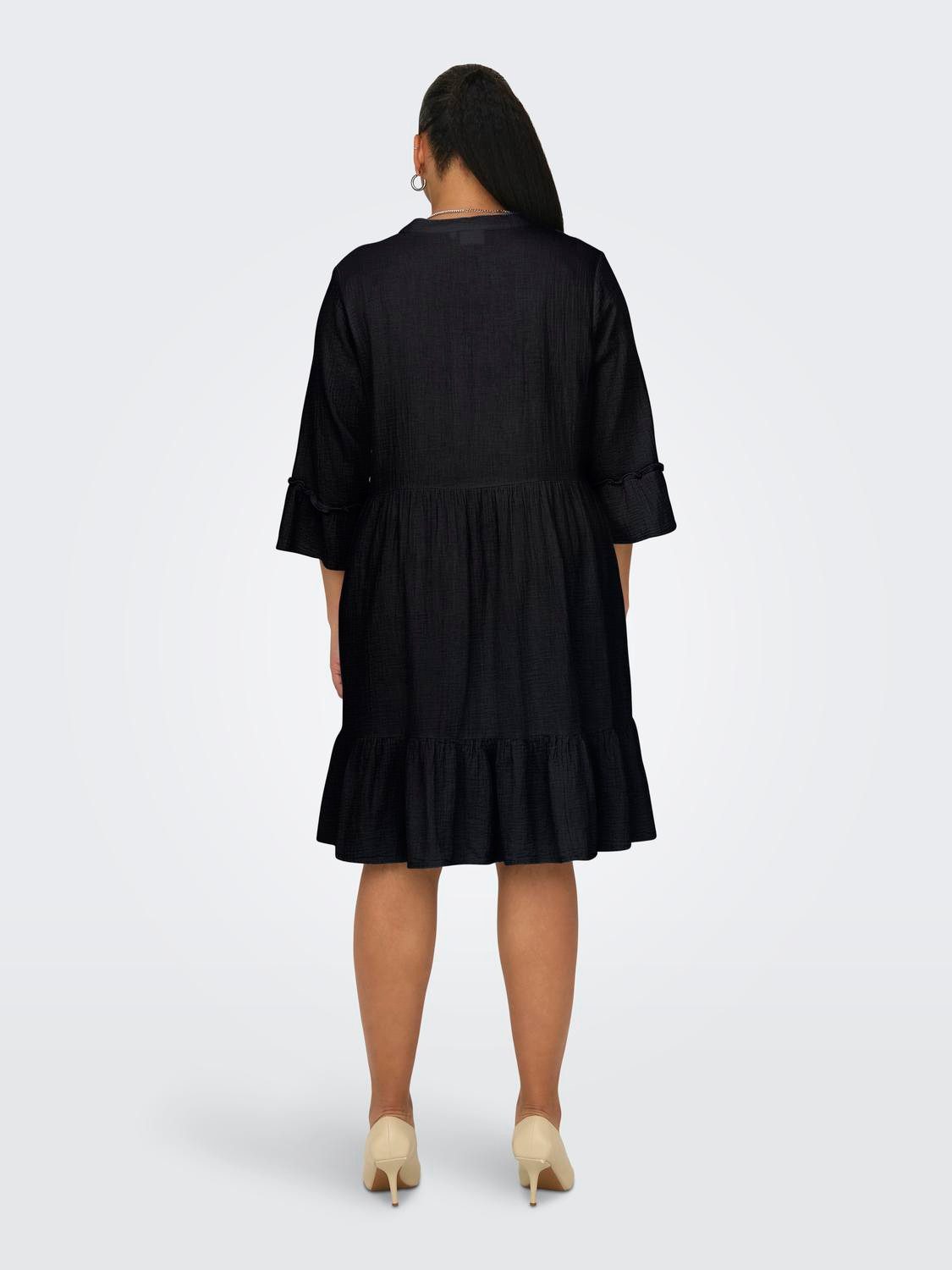 ONLY CARMAKOMA Tuniekjurk CARTHYRA LIFE PEPLUM DRESS WVN