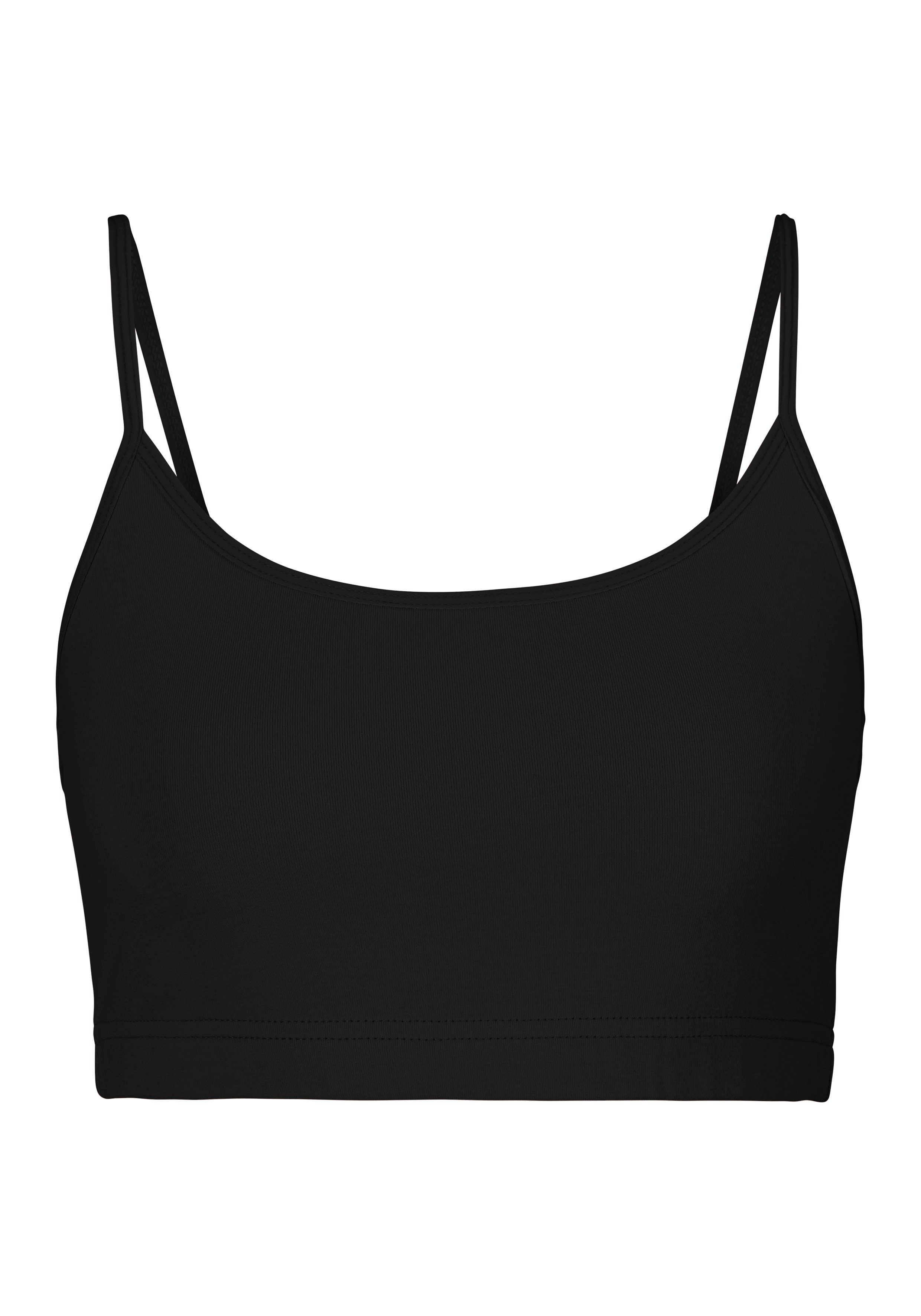 Lascana Bustier van elastisch katoen (2-delig, Set van 2)