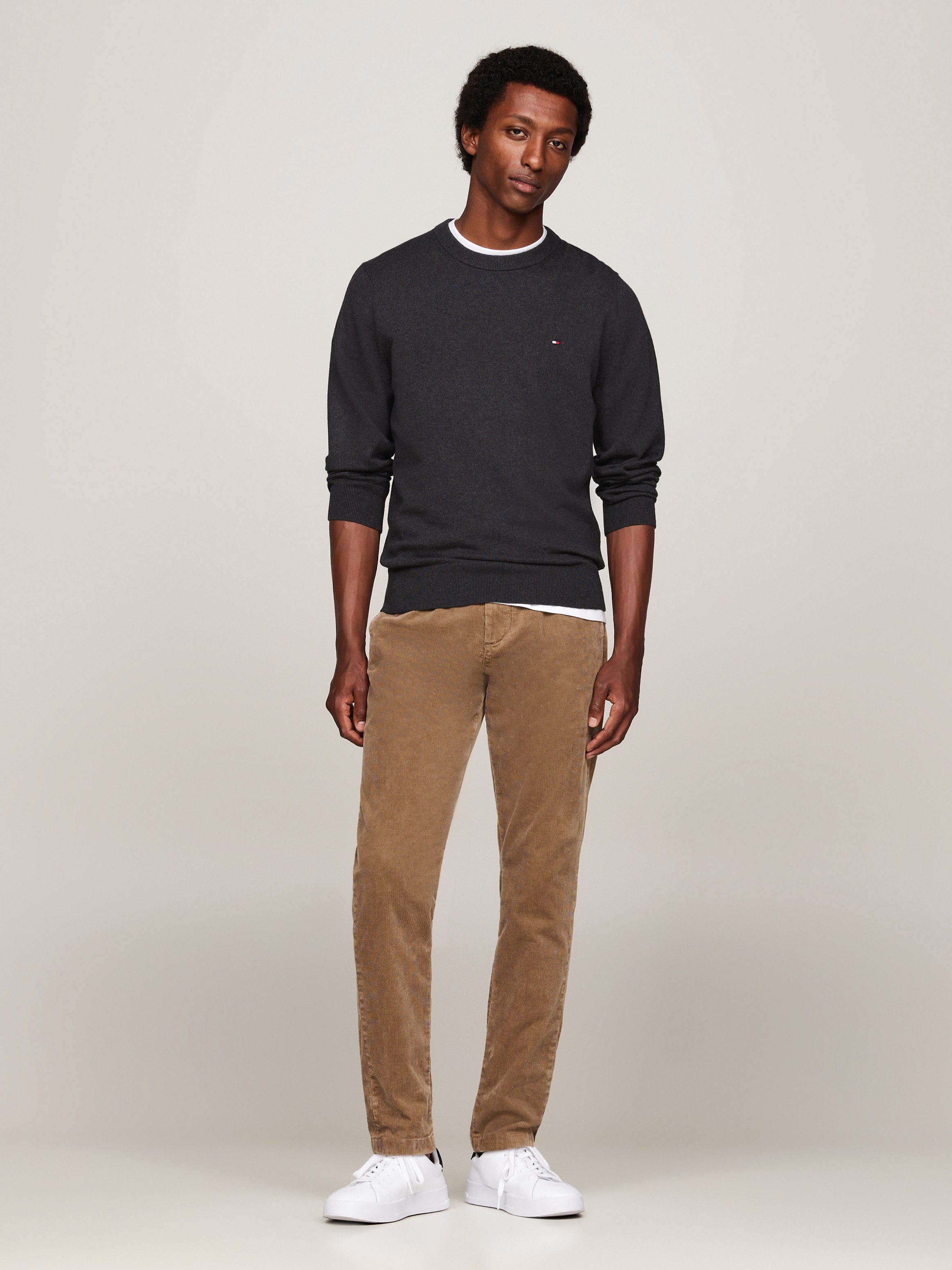 Tommy Hilfiger Trui met ronde hals PIMA ORG CTN CASHMERE CREW NECK