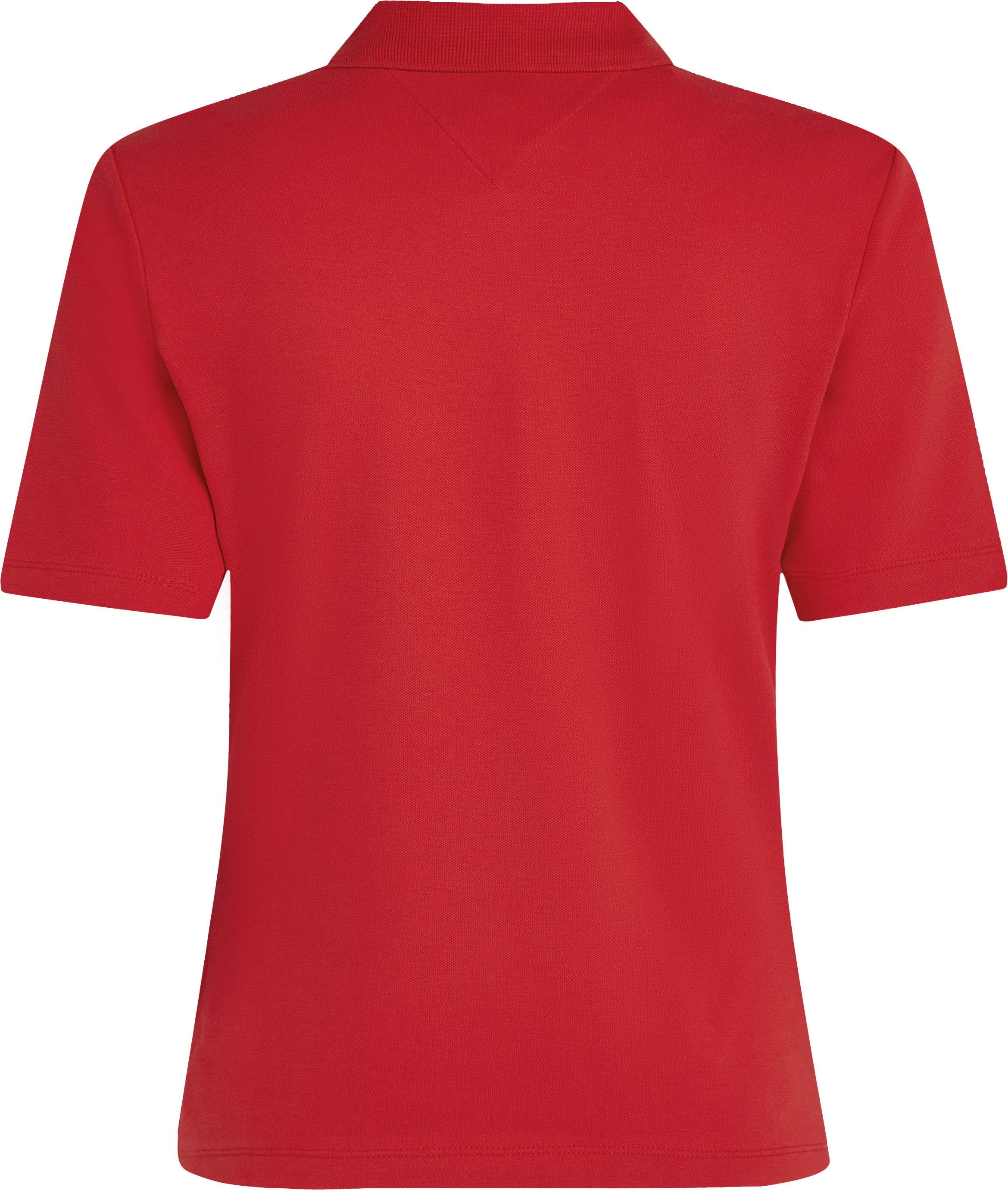 Tommy Hilfiger Poloshirt 1985 Regular Fit Pique Premium Polo met logo-borduursel, met zijsplitten
