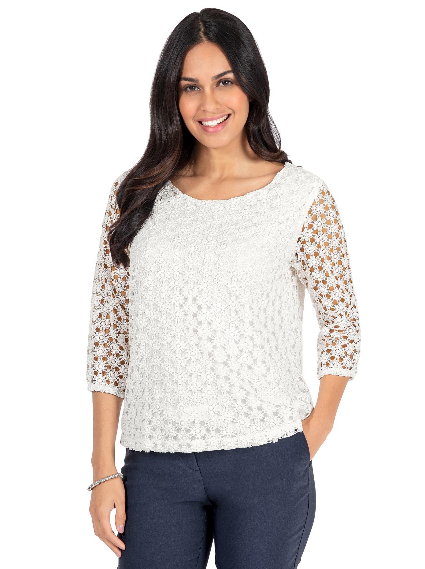 Lady Kanten Shirt (1-delig)