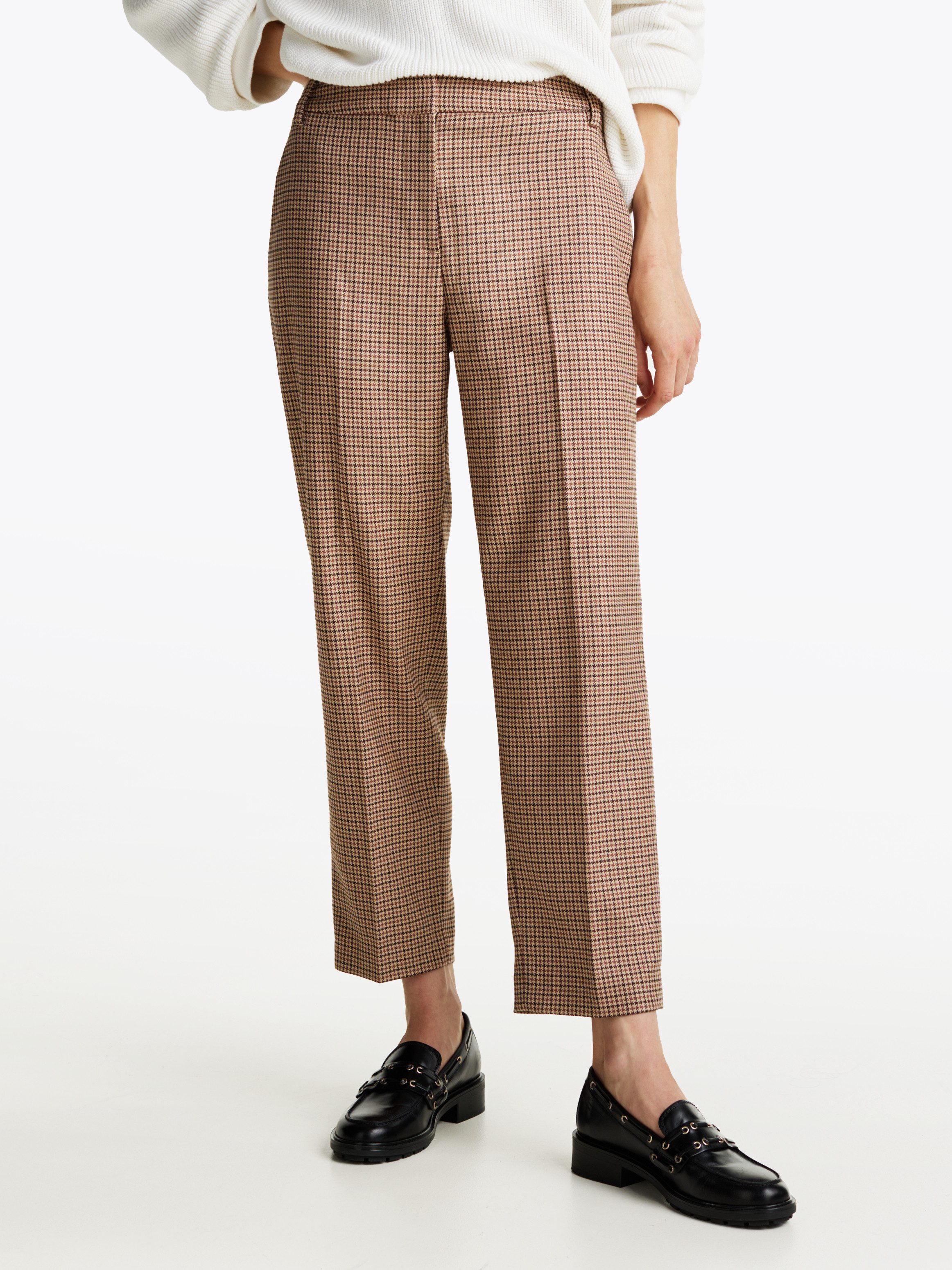 Tommy Hilfiger Geweven broek CORE CHECK SLIM STRAIGHT PANT