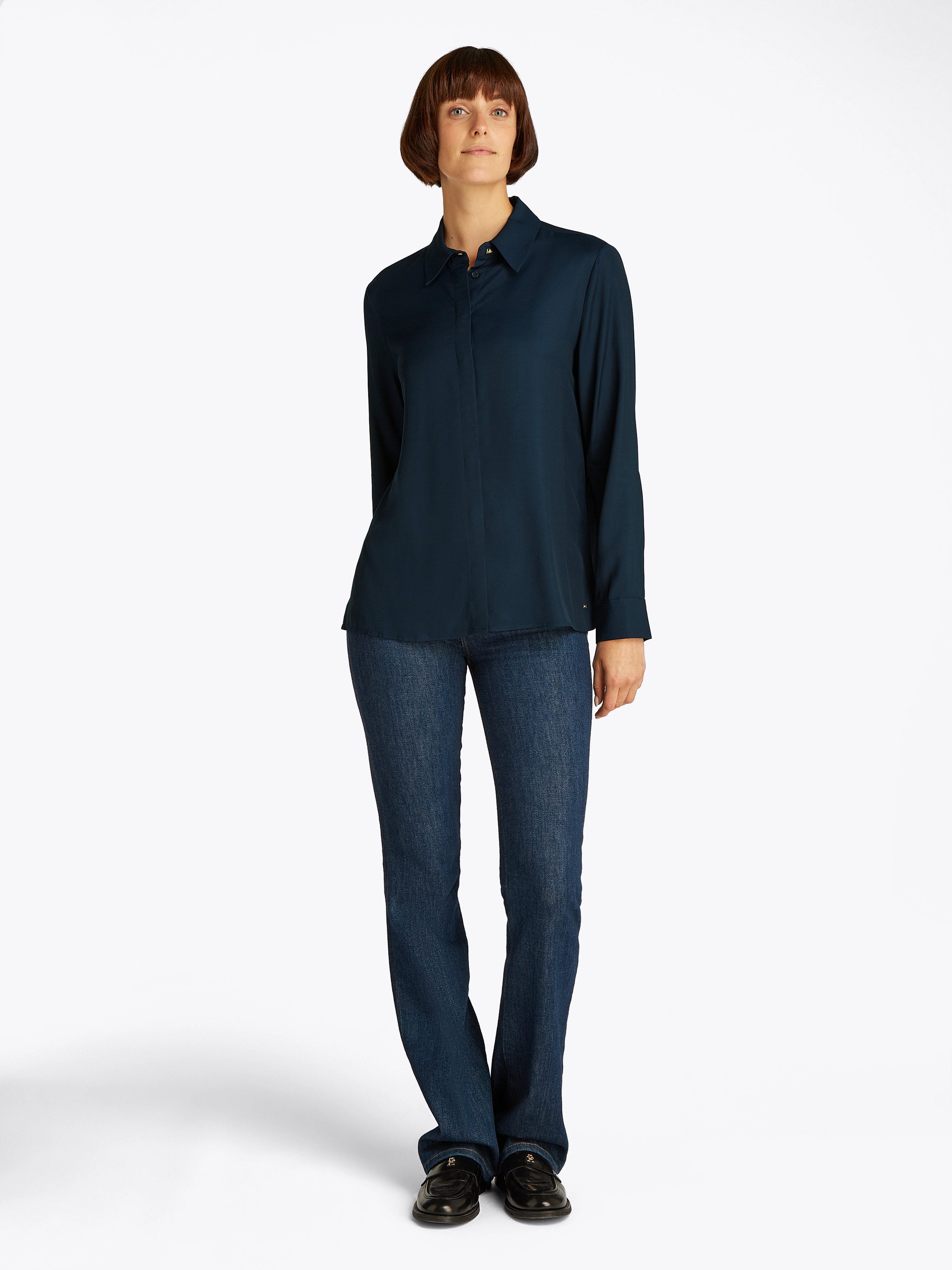 Tommy Hilfiger Overhemdblouse SOFT VISCOSE REGULAR LS SHIRT
