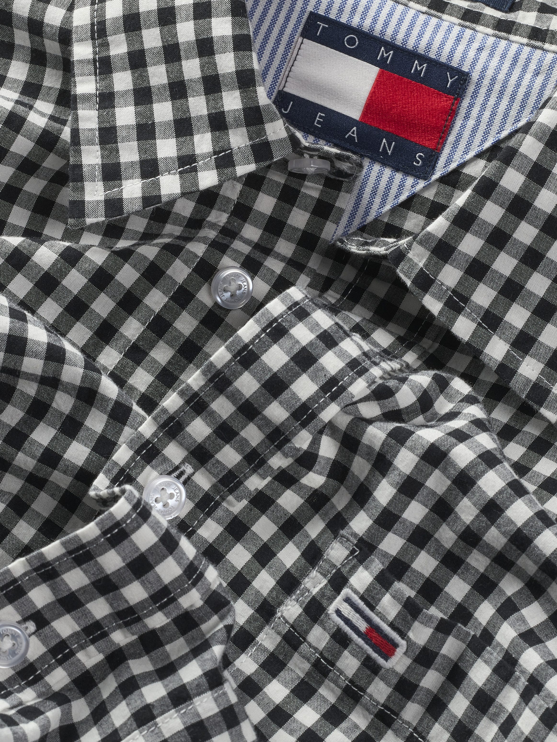 TOMMY JEANS Geruit overhemd TJM POPLIN CHECK SHIRT