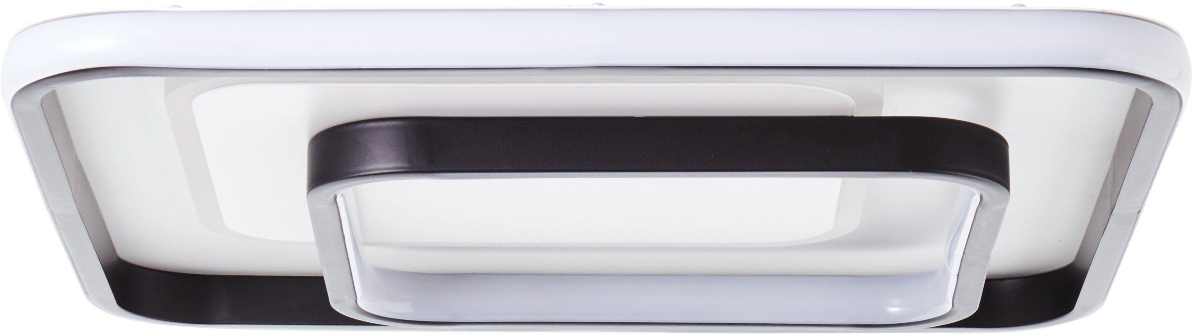 Brilliant Leuchten Led-plafondlamp Cava 40x40 cm, 5400 lm, warmwit licht, metaal, kunststof, wit/zwart (1 stuk)