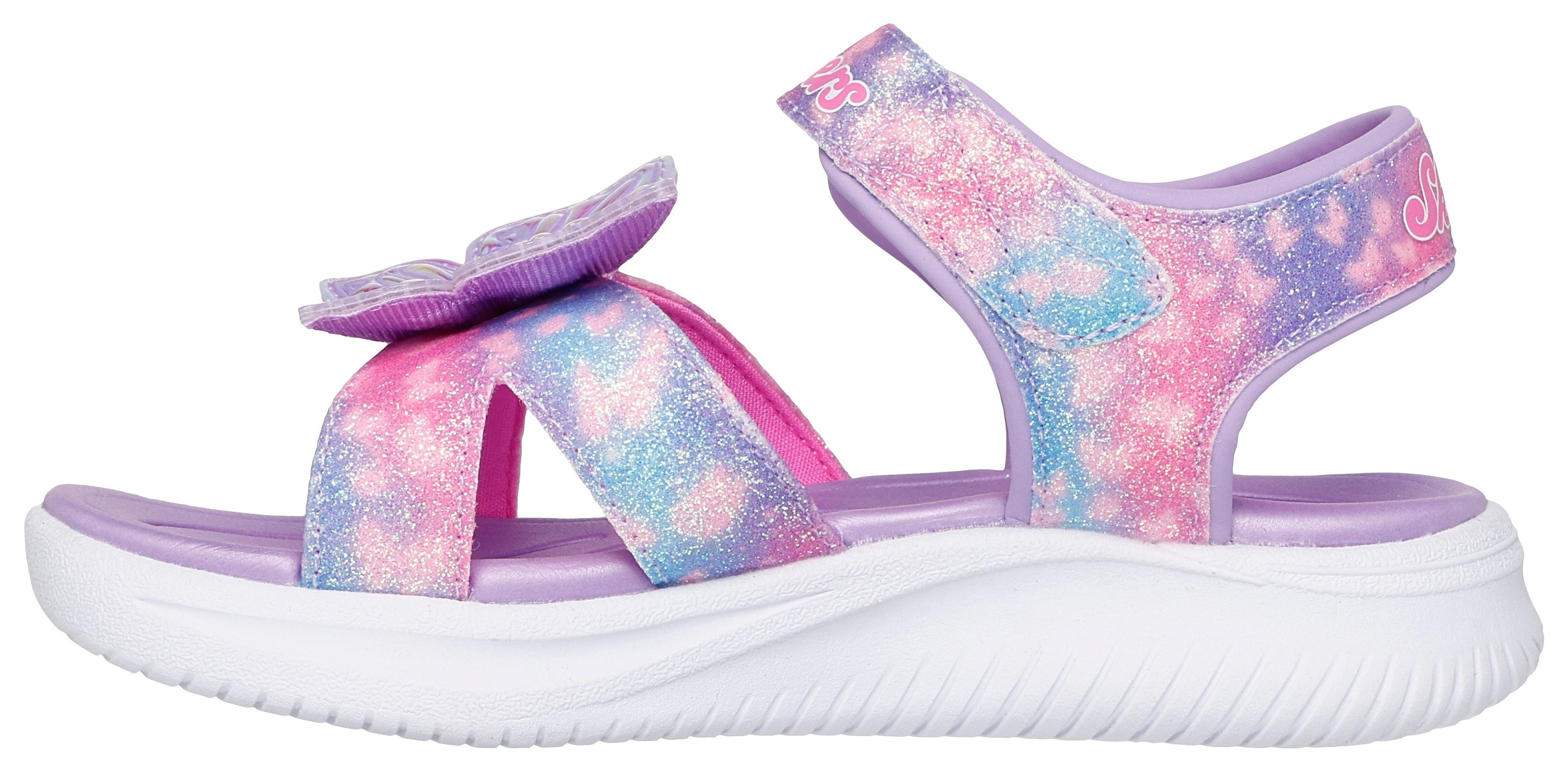 Skechers Sandalen JUMPSTERS SANDAL-BUTTERFLY BRITES , blink,-klittenbandschoen, vlinderontwerp, maat sjabloon om te downloaden