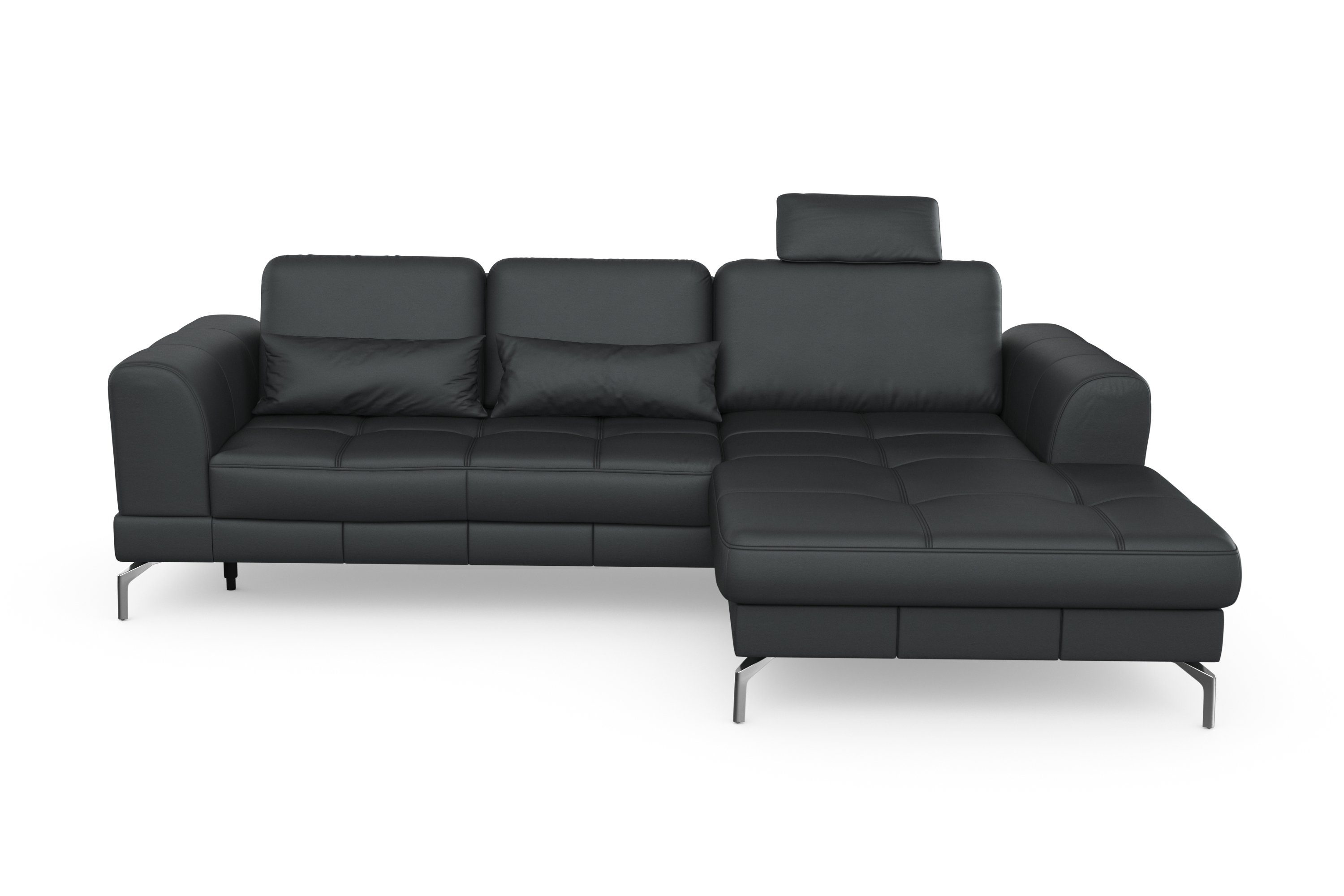 sit&more Hoekbank Bendigo L-vorm inclusief zitdiepteverstelling, bodemvrijheid 15 cm, 2 pootkleuren