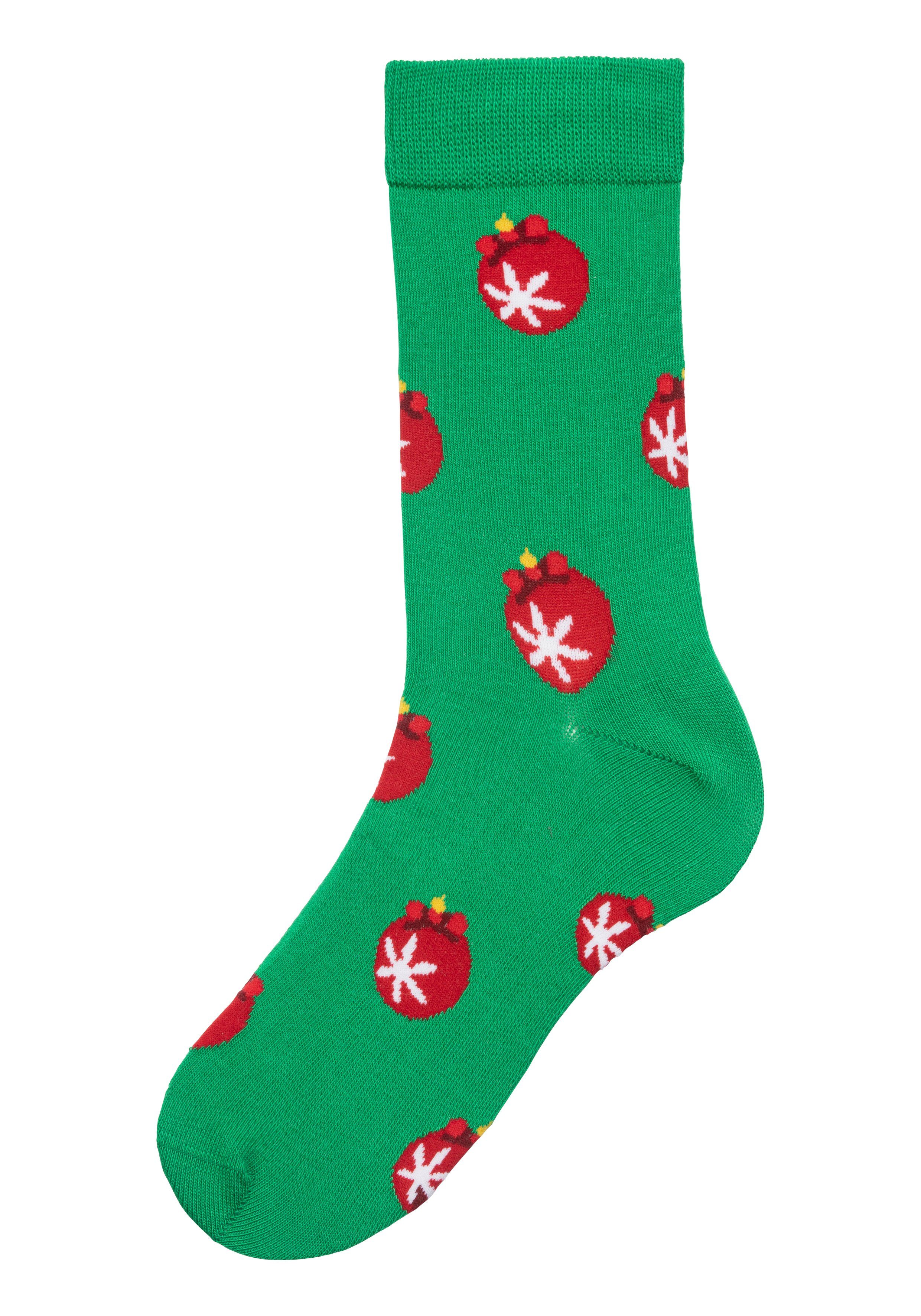 John Devin Sokken met verschillende kerstmotieven (set, 3 paar)