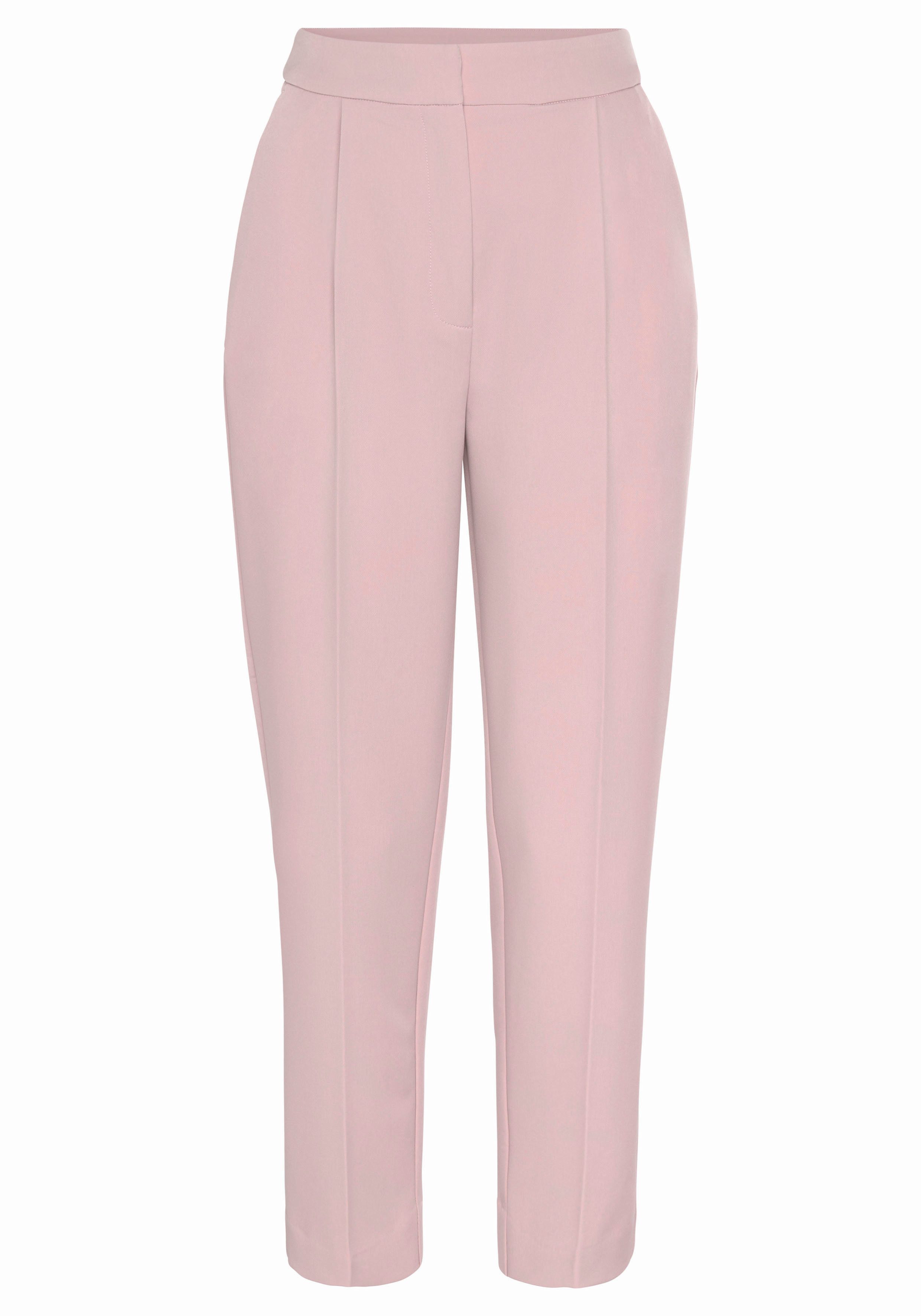 Lascana Persplooibroek in 7 8-lengte elegante pantalon met zakken smalle stofbroek