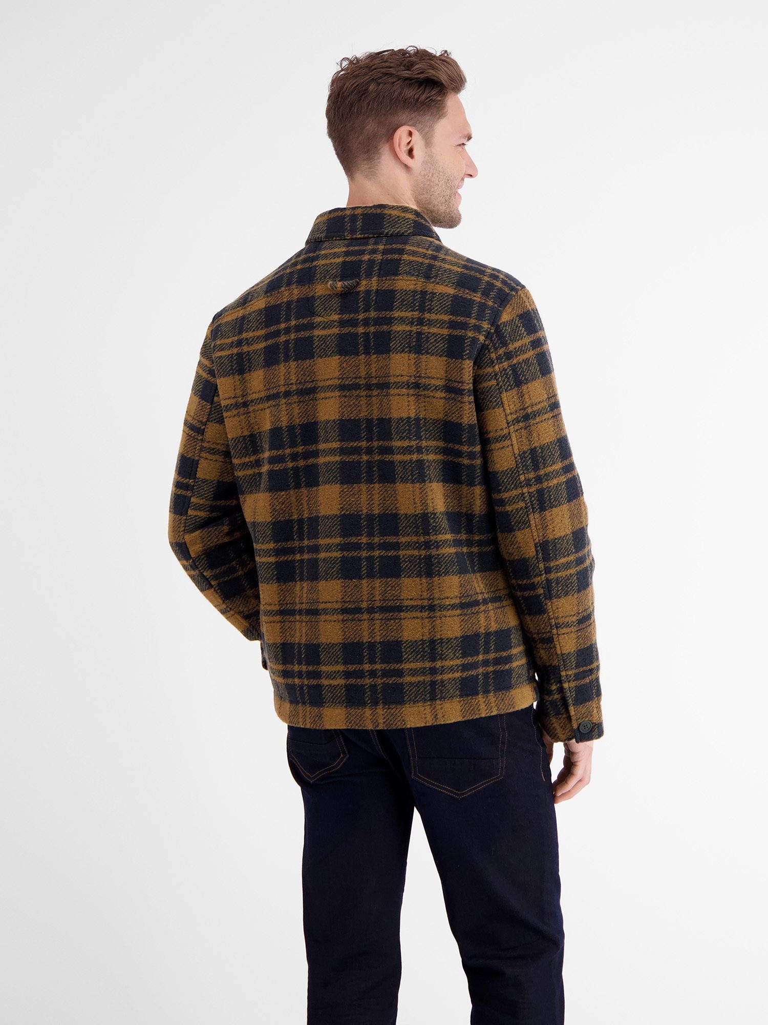 Lerros Overhemdjasje LERROS geruite overshirt-jack