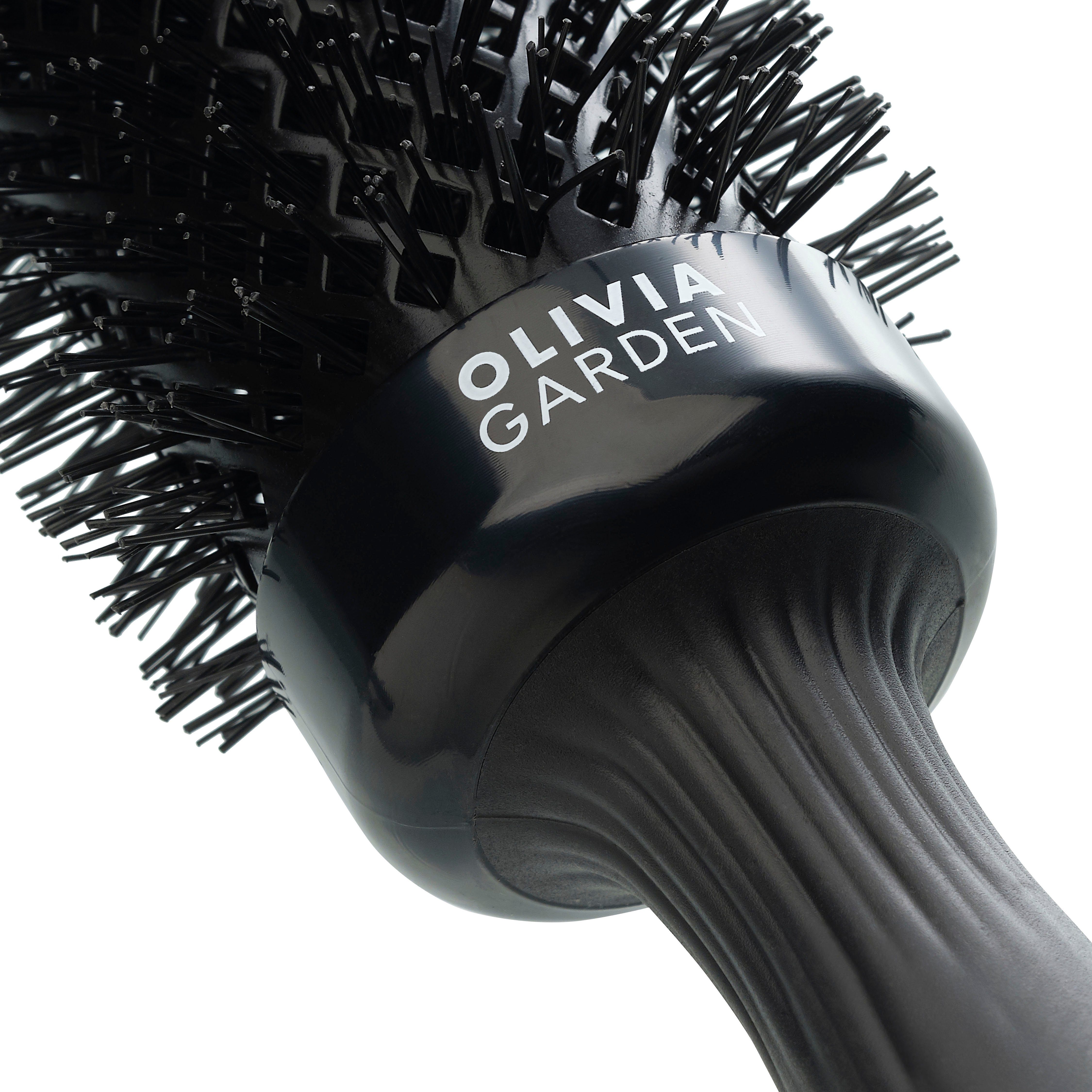 OLIVIA GARDEN Ronde borstel EXPERT BLOWOUT SHINE Wavy Bristles Black Label