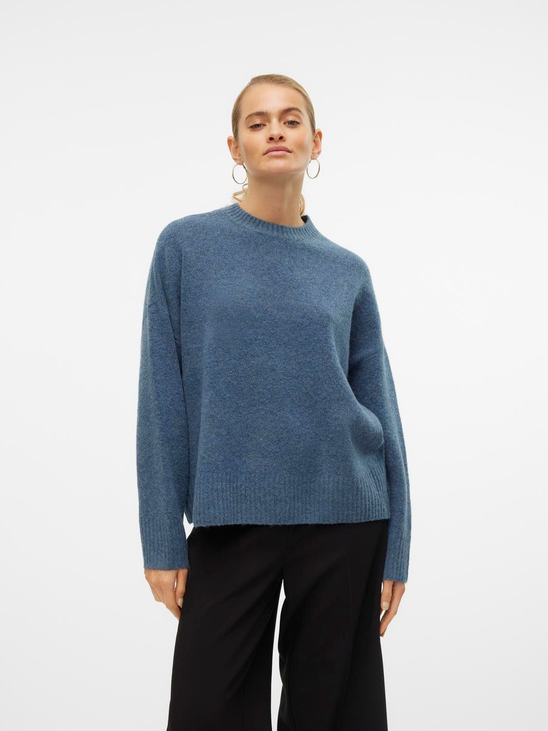 Vero Moda Gebreide trui VMBOOM LS O-NECK PULLOVER GA NOOS