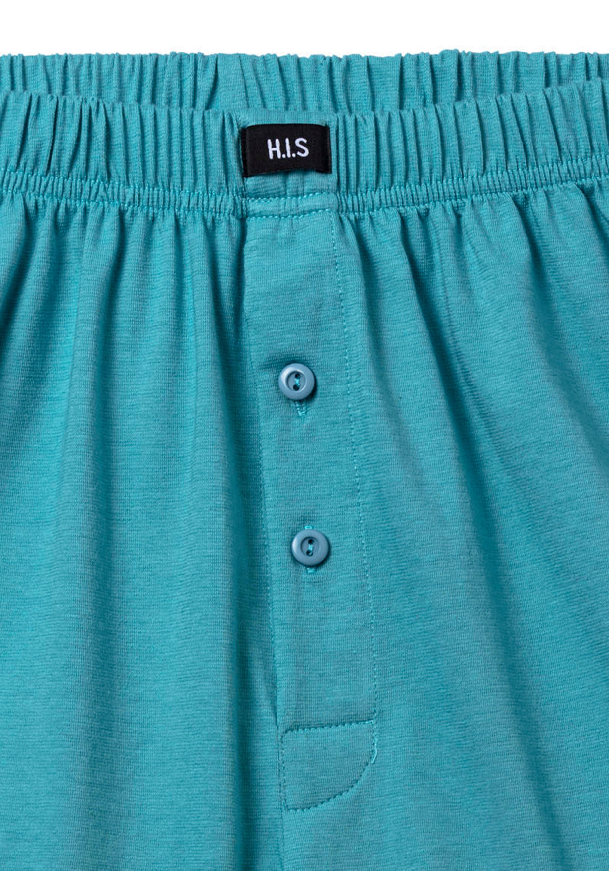 H.I.S Wijde boxershort Heren boxer wijdte pasvorm, comfortband, van katoen-stretch (set, 5 stuks)