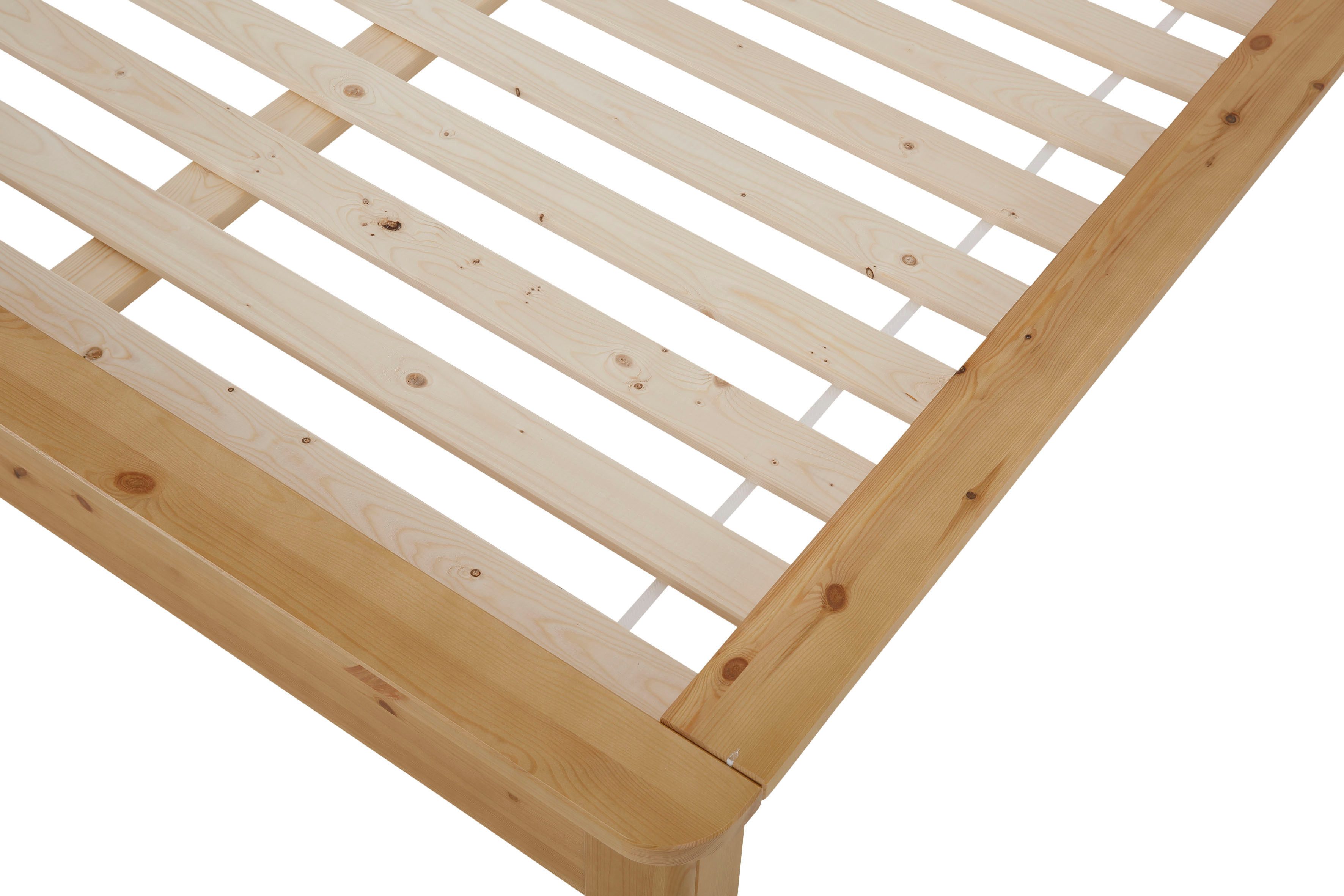Home affaire Massief houten ledikant "KERO" BESTSELLER! Opbergruimte in het hoofdeinde gecertificeerd massief hout (grenen), optioneel met lade
