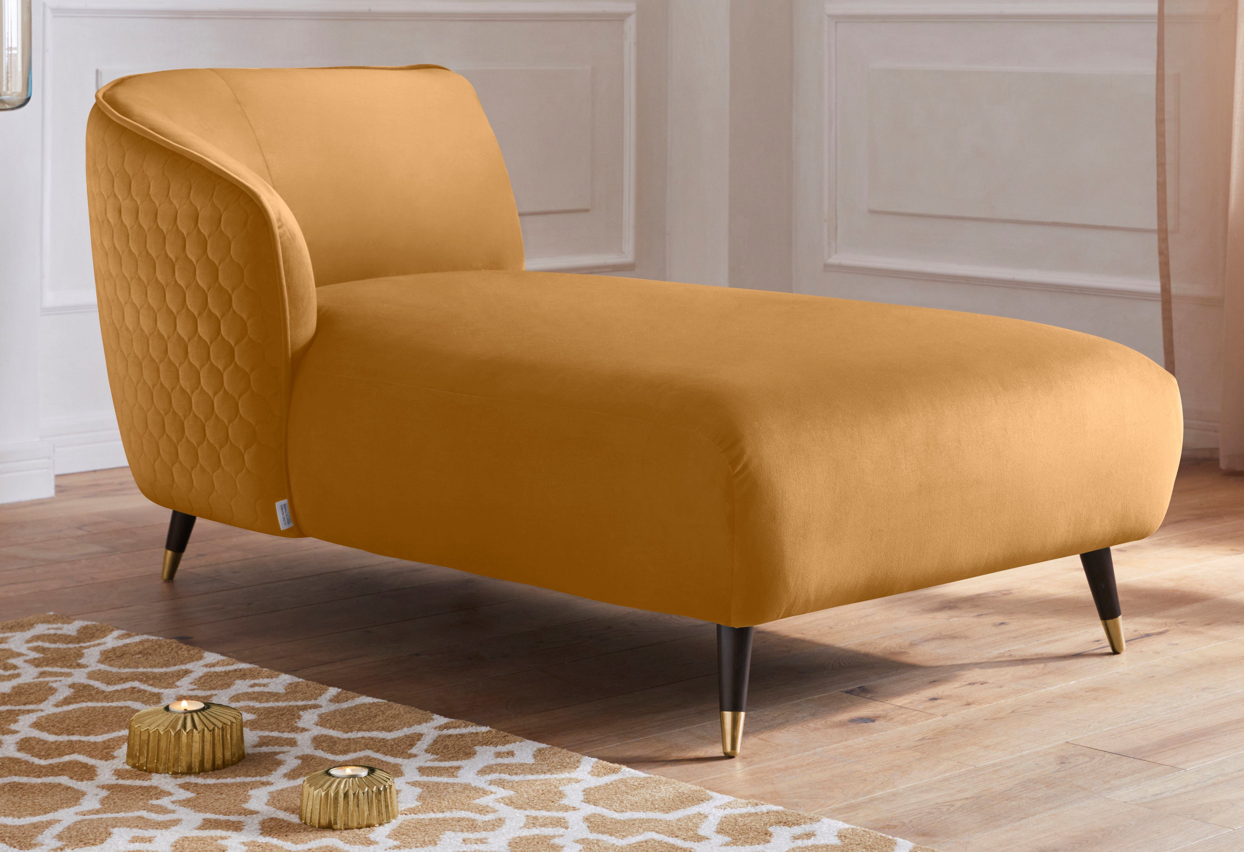 Guido Maria Kretschmer Home&Living Récamier Oradea met elegante stiksels op achterzijde van de rugleuning