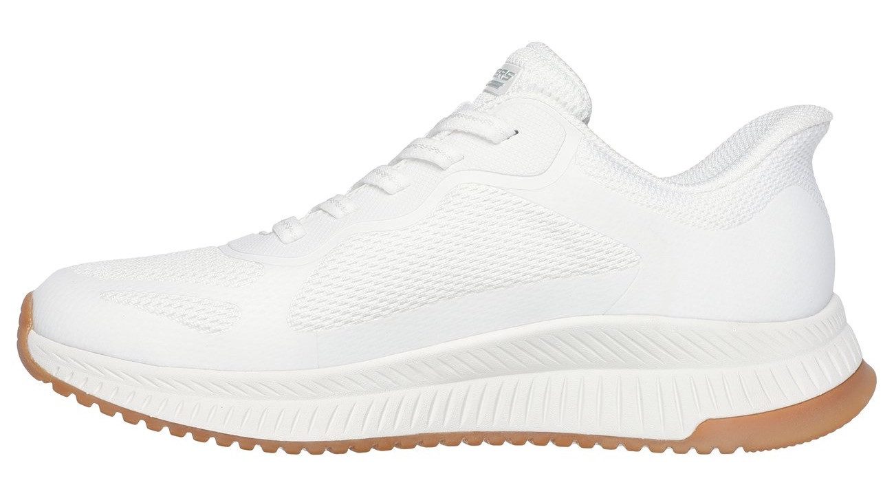 Skechers Slip-on sneakers BOBS SQUAD 4 Slippers, vrijetijdsschoen, lage schoen met memory foam