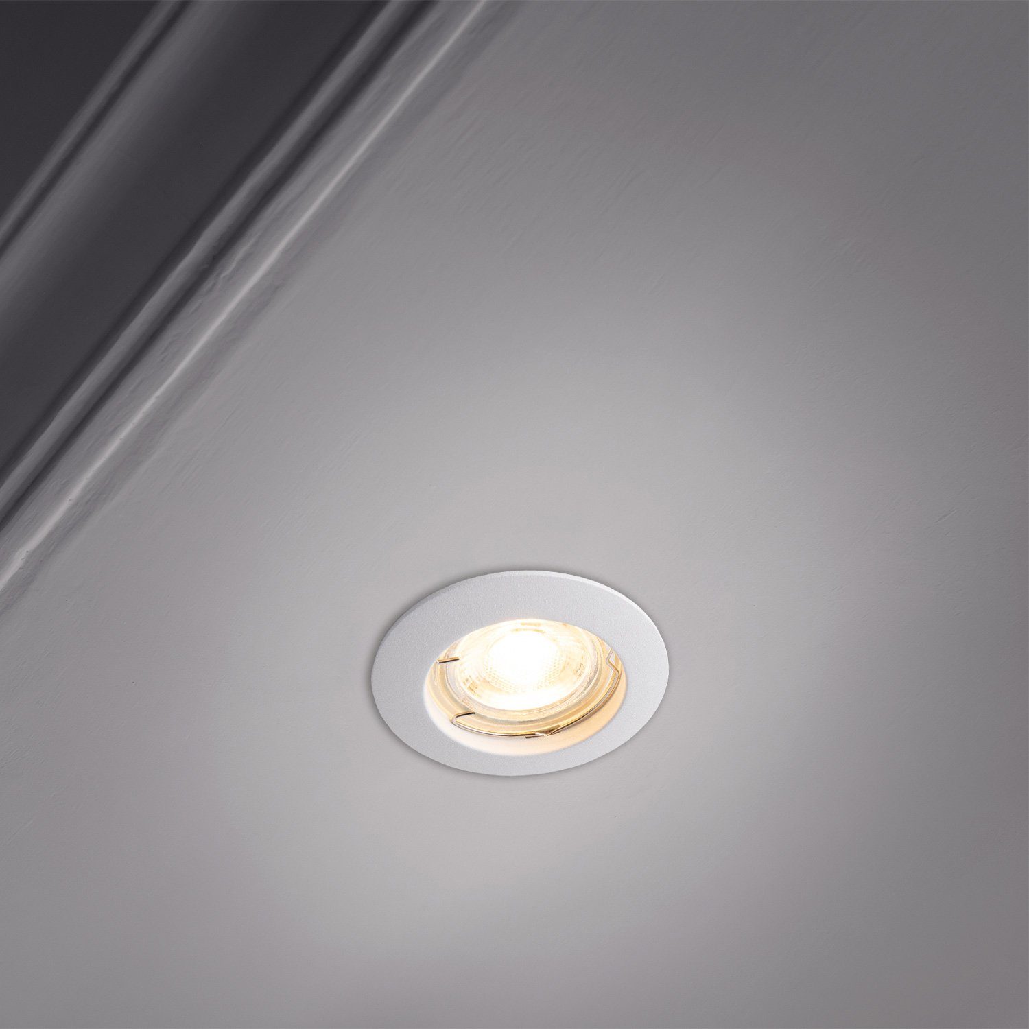 Paco Home Inbouwlamp Klara Inbouwspot spot onderbouwlamp vlak 6-delige set GU10