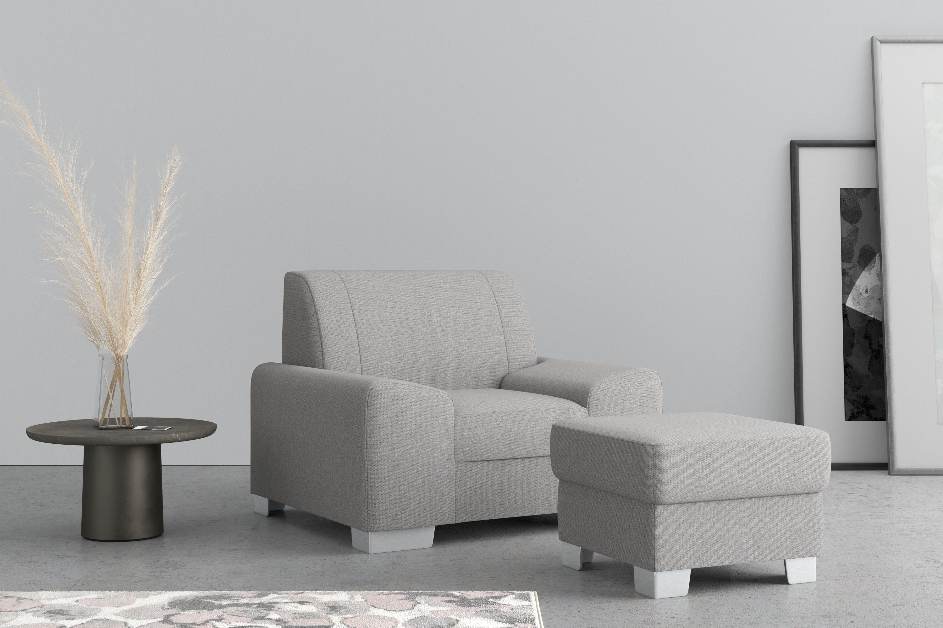 DOMO collection Fauteuil Anzio optioneel met veerkern