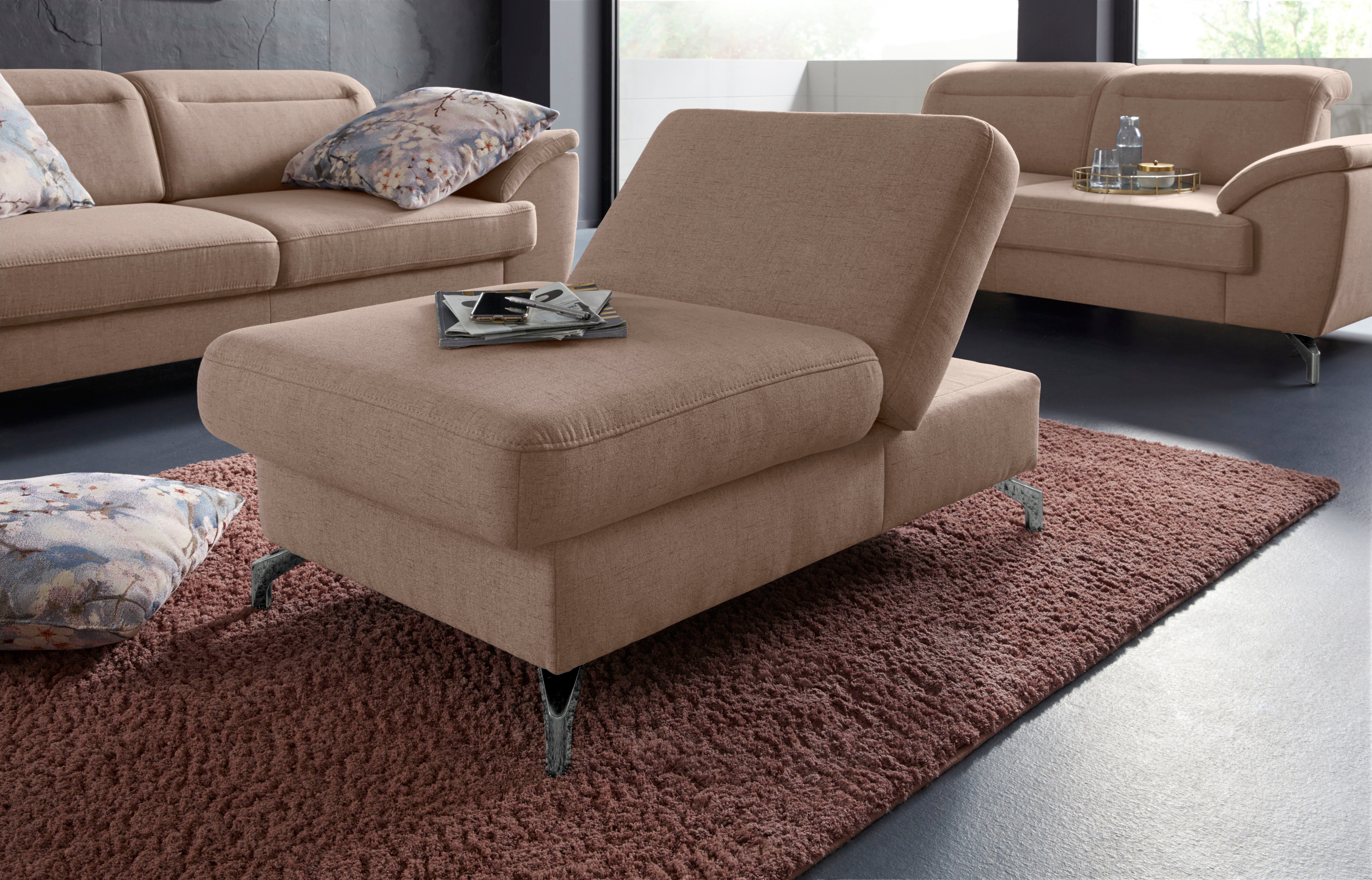 sit&more Hocker Percy Poothoogte 12 cm, met inklapfunctie, naar keuze in 2 pootkleuren