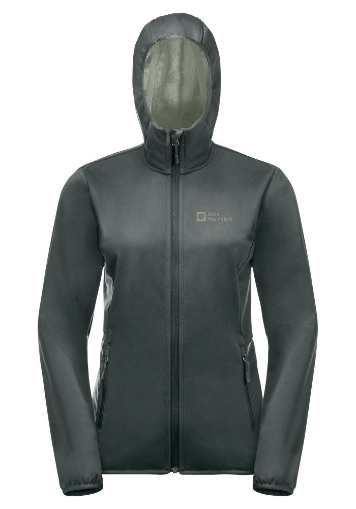 Jack Wolfskin Softshell-jack WINDHAIN HOODY W