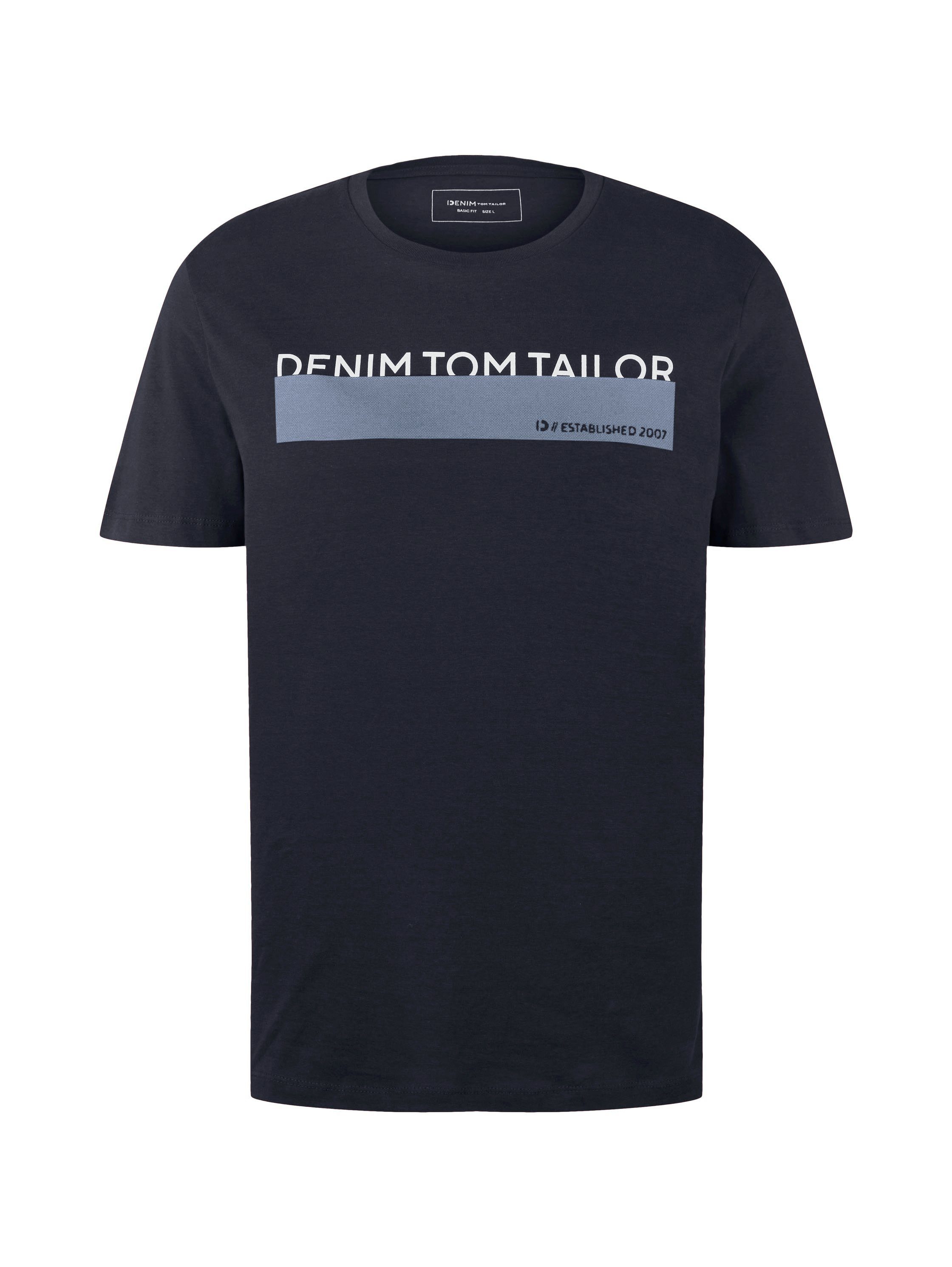 Tom Tailor Denim T-shirt in verschillende kleuren (set, 3-delig)