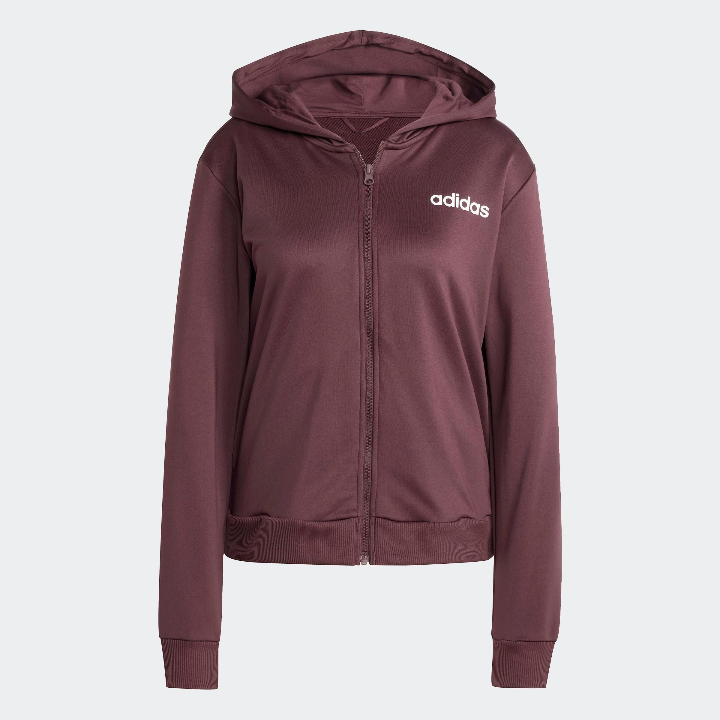 adidas Sportswear Trainingspak W LINEAR TS Trainingsjack met capuchon, trainingspak (2-delig)