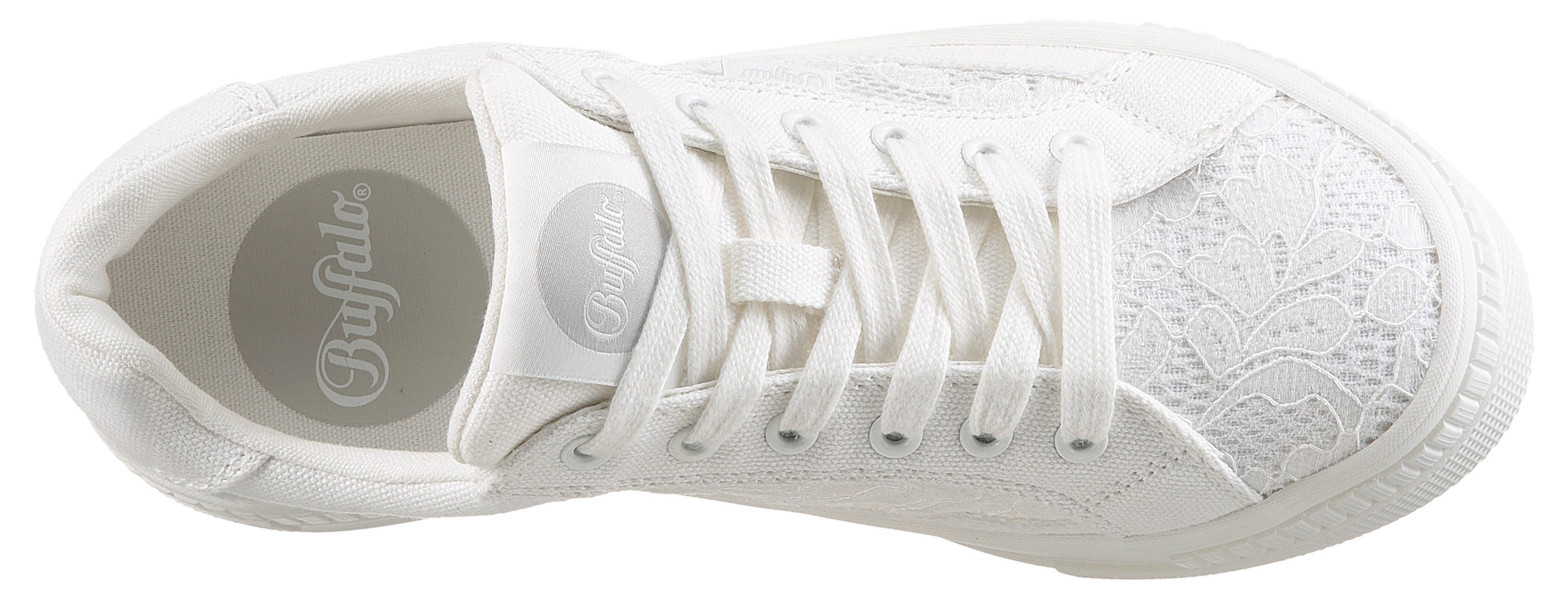 Buffalo Plateausneakers PAIRED BLOOM , veterschoen, lage schoen, vrijetijdsschoen met memoryfoam binnenzool