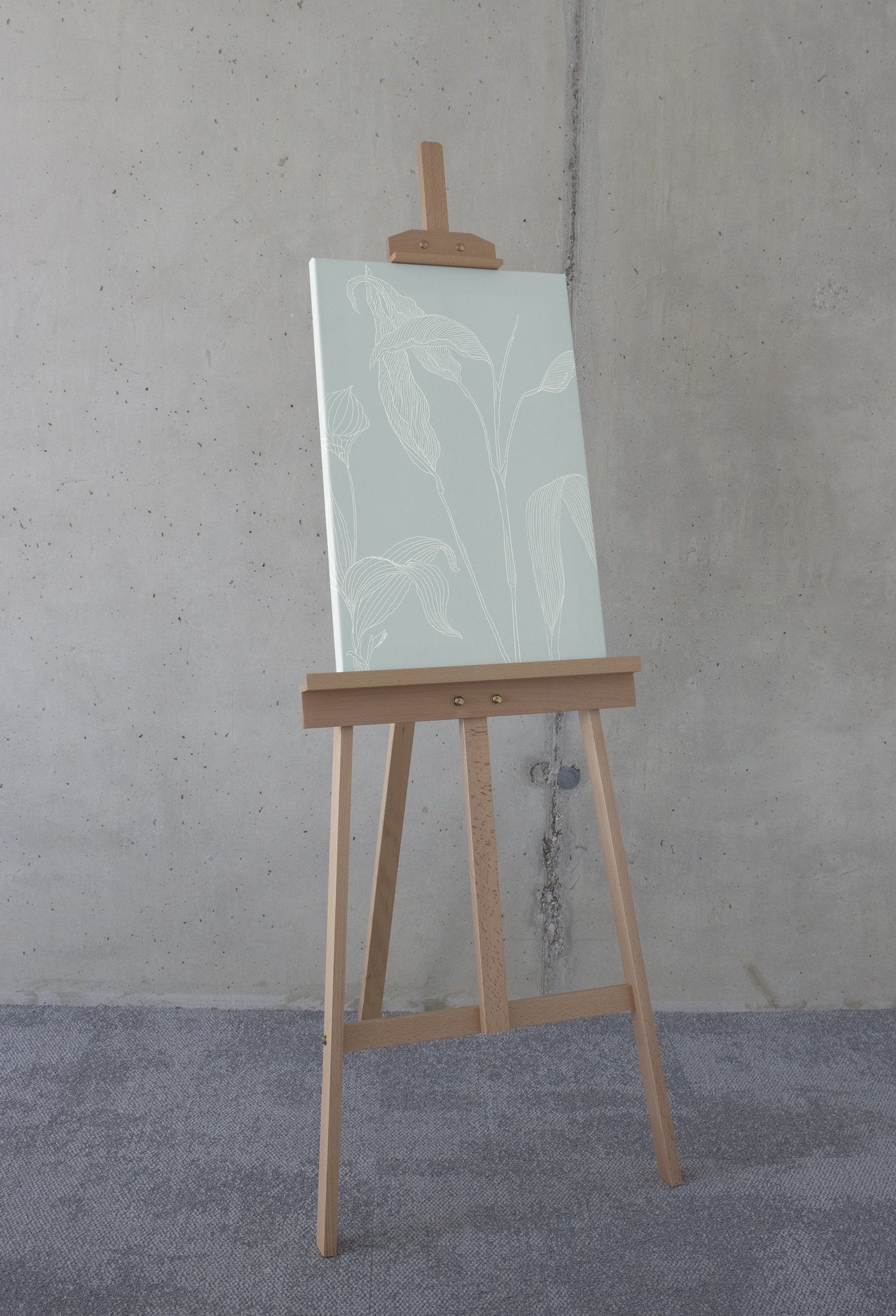 Komar Artprint op linnen Minty Green - Afmeting 40 x 60 cm (1 stuk)