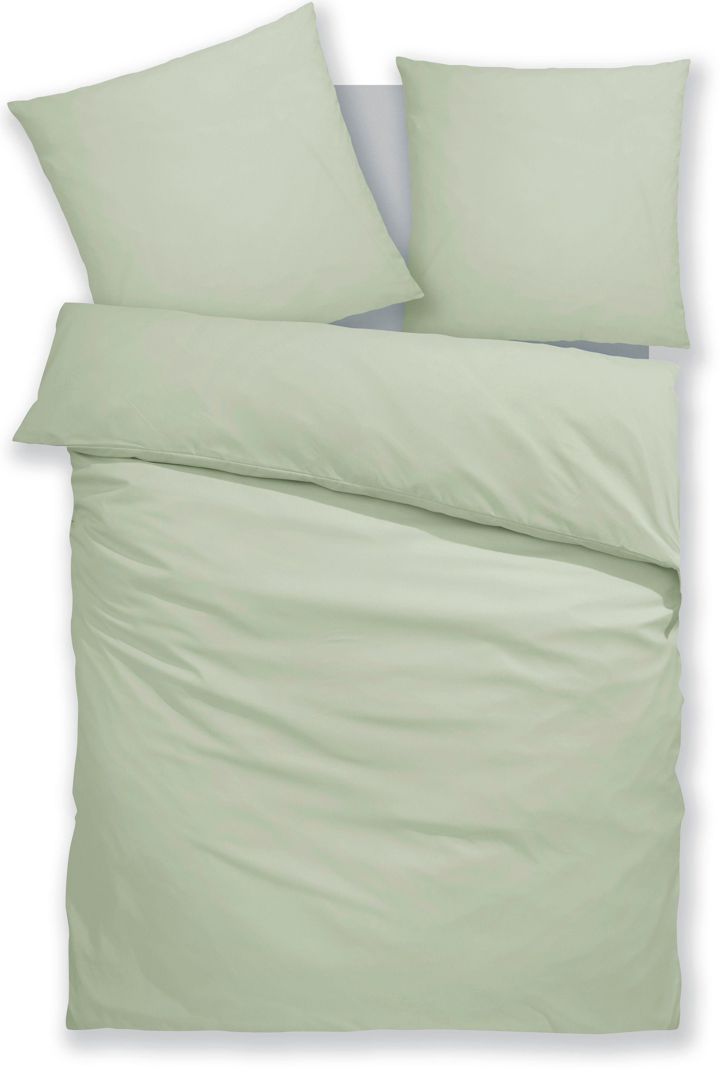 my home Overtrekset Desner Premium kwaliteit, 100 % polyester, zeer zacht, uni, vanaf 135x200 cm