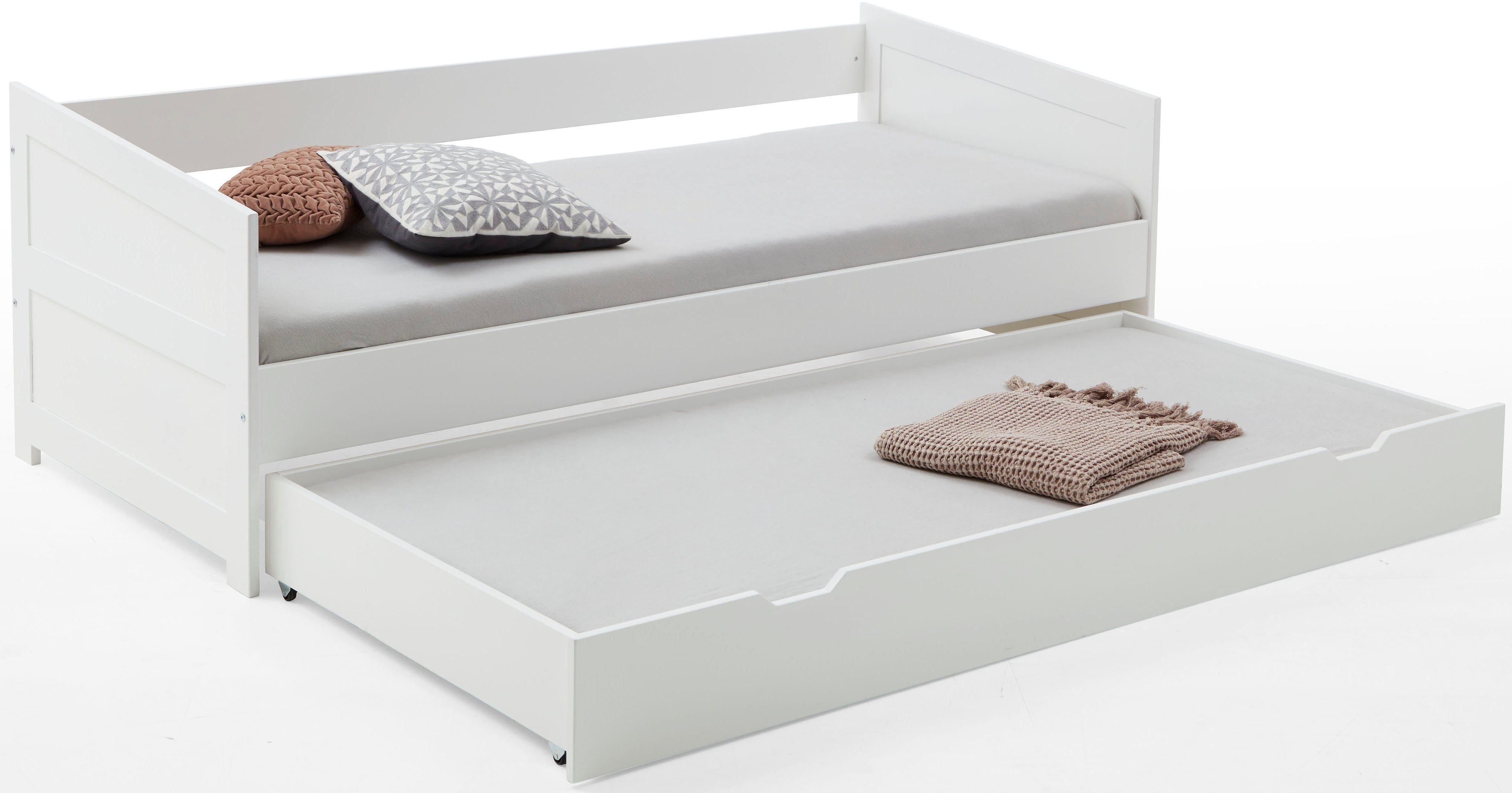 Relita Functioneel ledikant Nina Functioneel ledikant met onderbedlade, massief beuken gelakt