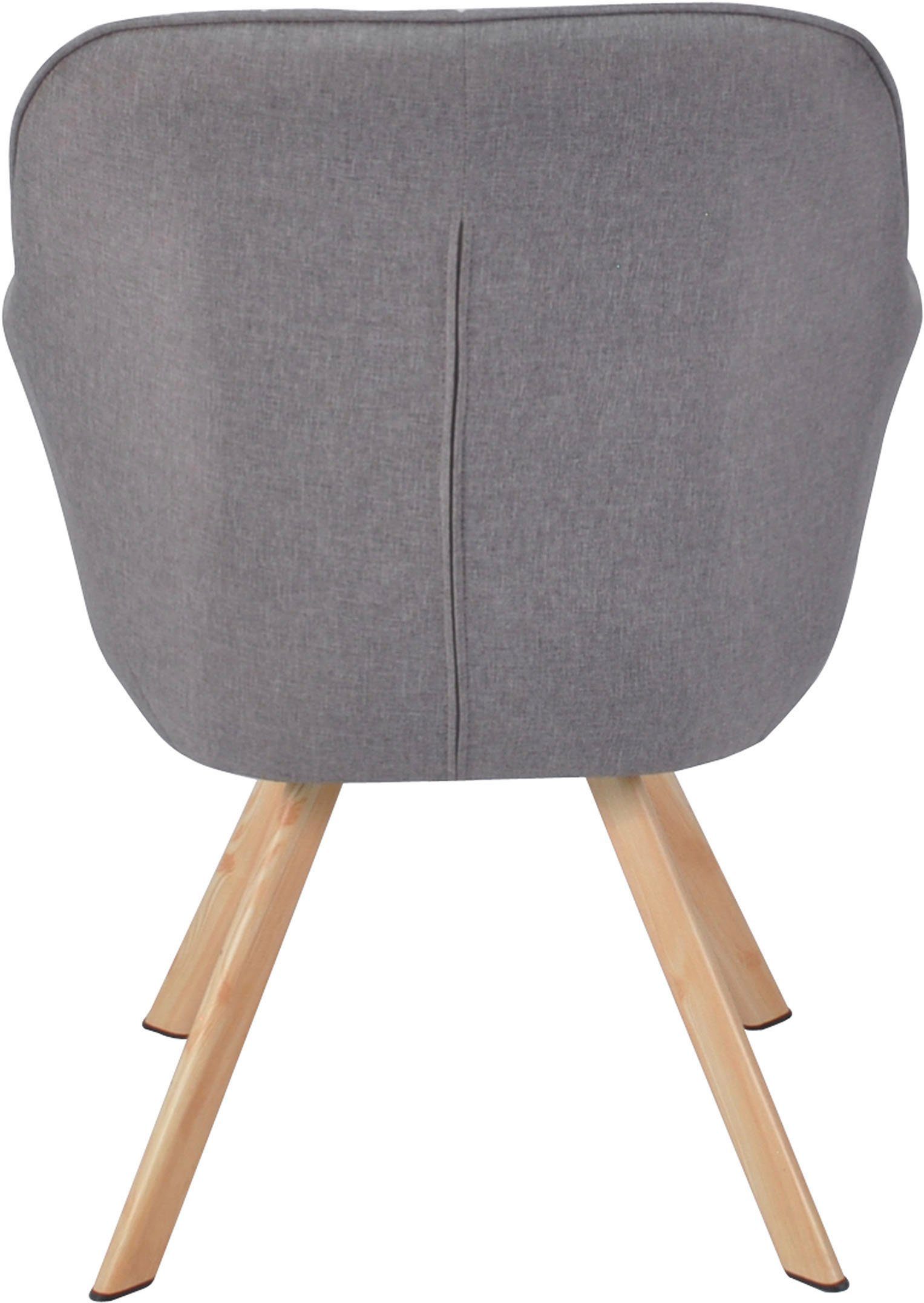 Homexperts Eetkamerstoel Carlo Draaistoel, bekleding in geweven stof (set, 2 stuks)