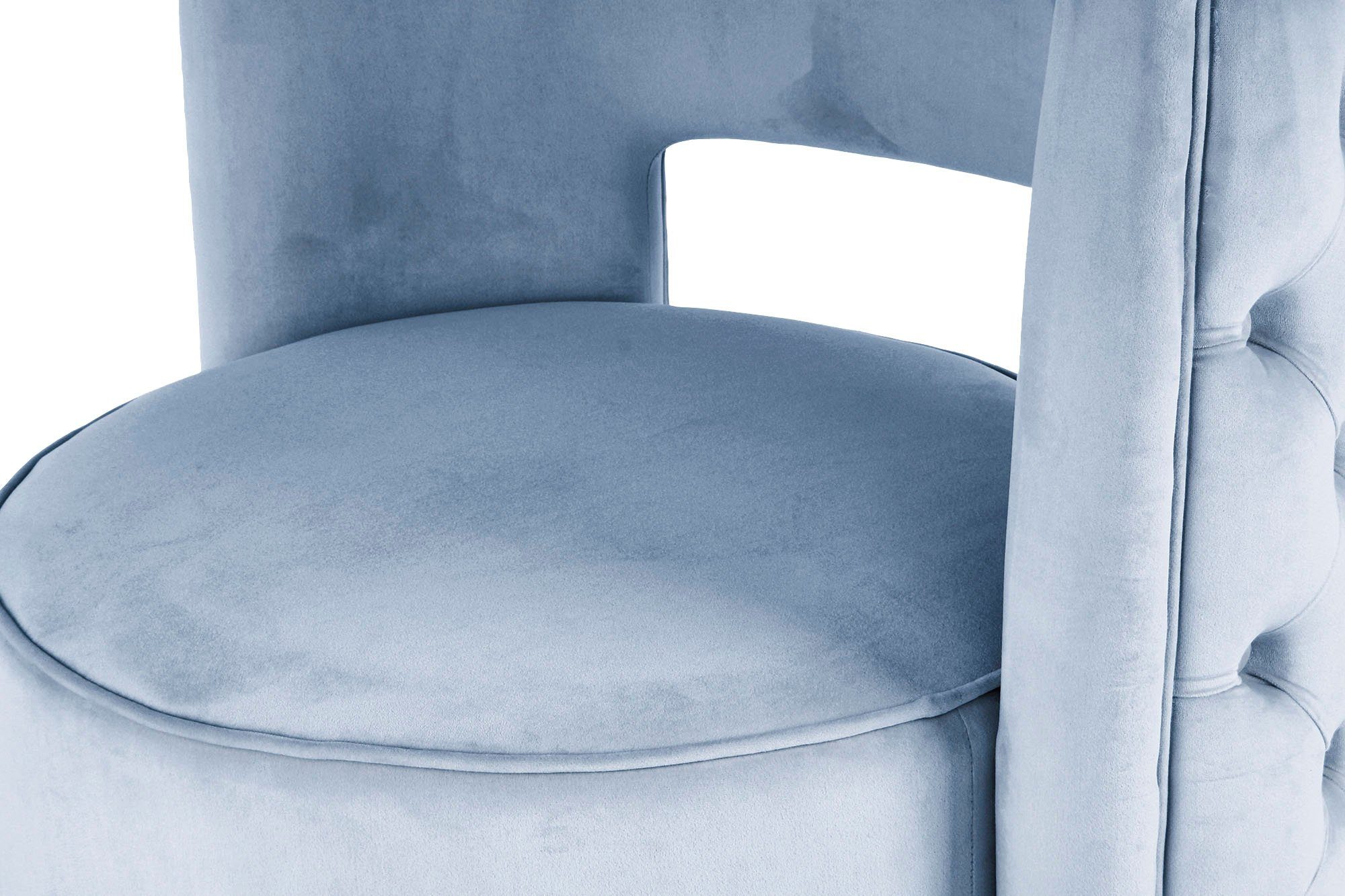 Kayoom Fauteuil Draaistoel Beverly 125, draaibaar, frame van staal, fluweelachtige oppervlakte (1 stuk)