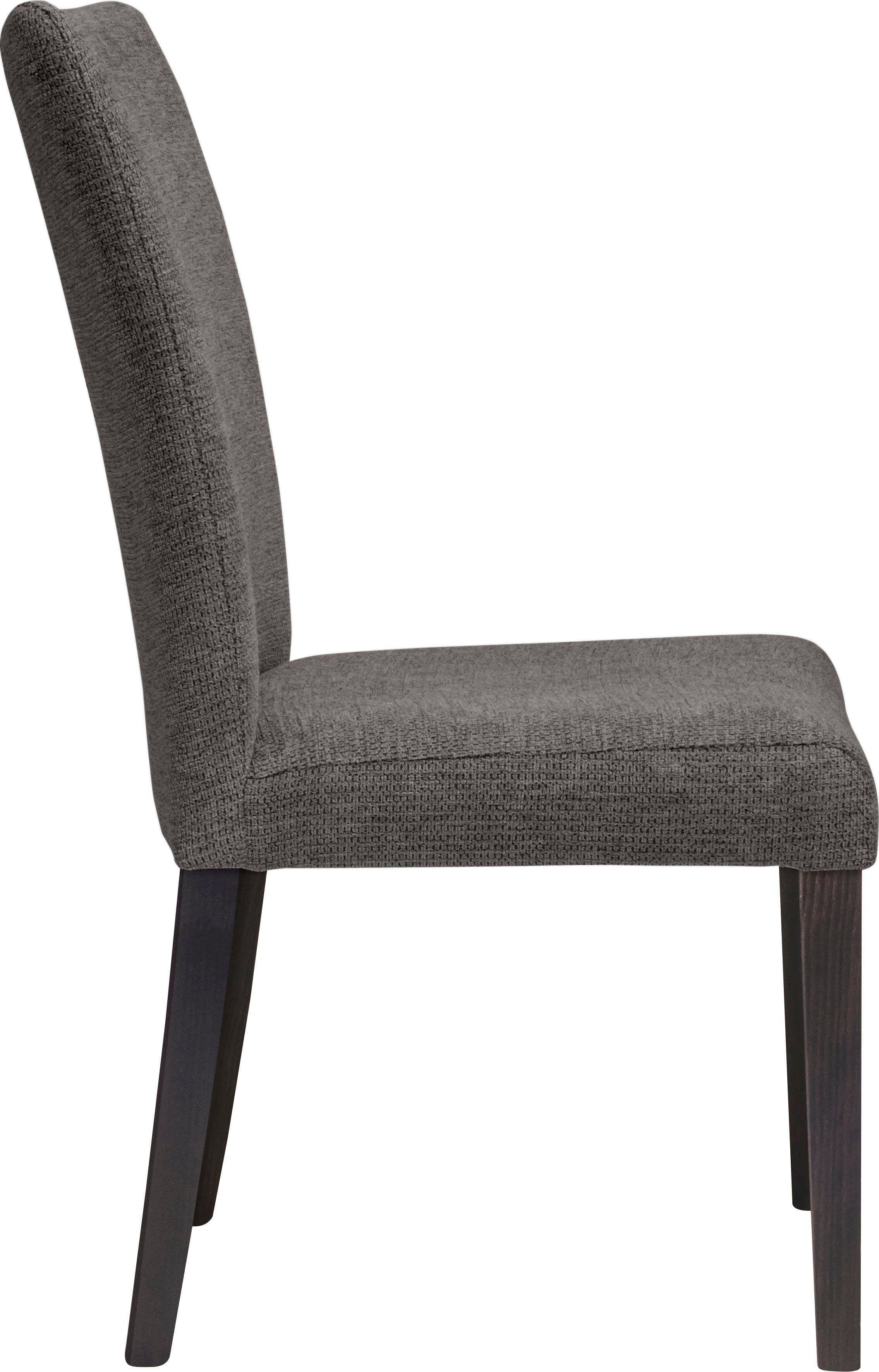 Home affaire Stoel met 4 poten Aspen Poten van massief beuken, wengékleurig gelakt (set, 2 stuks)