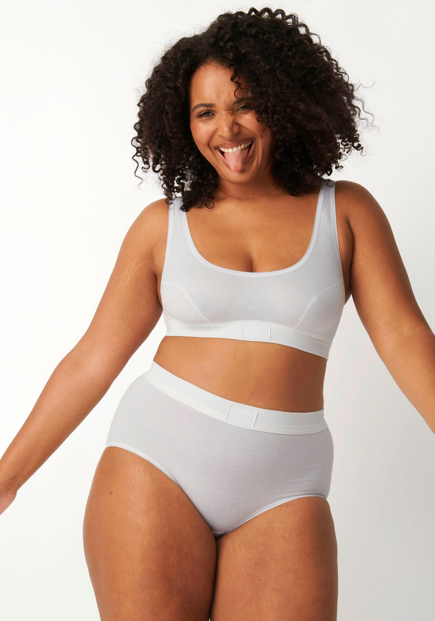 Sloggi Maxislip Double comfort Katoenmix, elastisch, zacht, sportieve look, ademend (2 stuks, Set van 2)