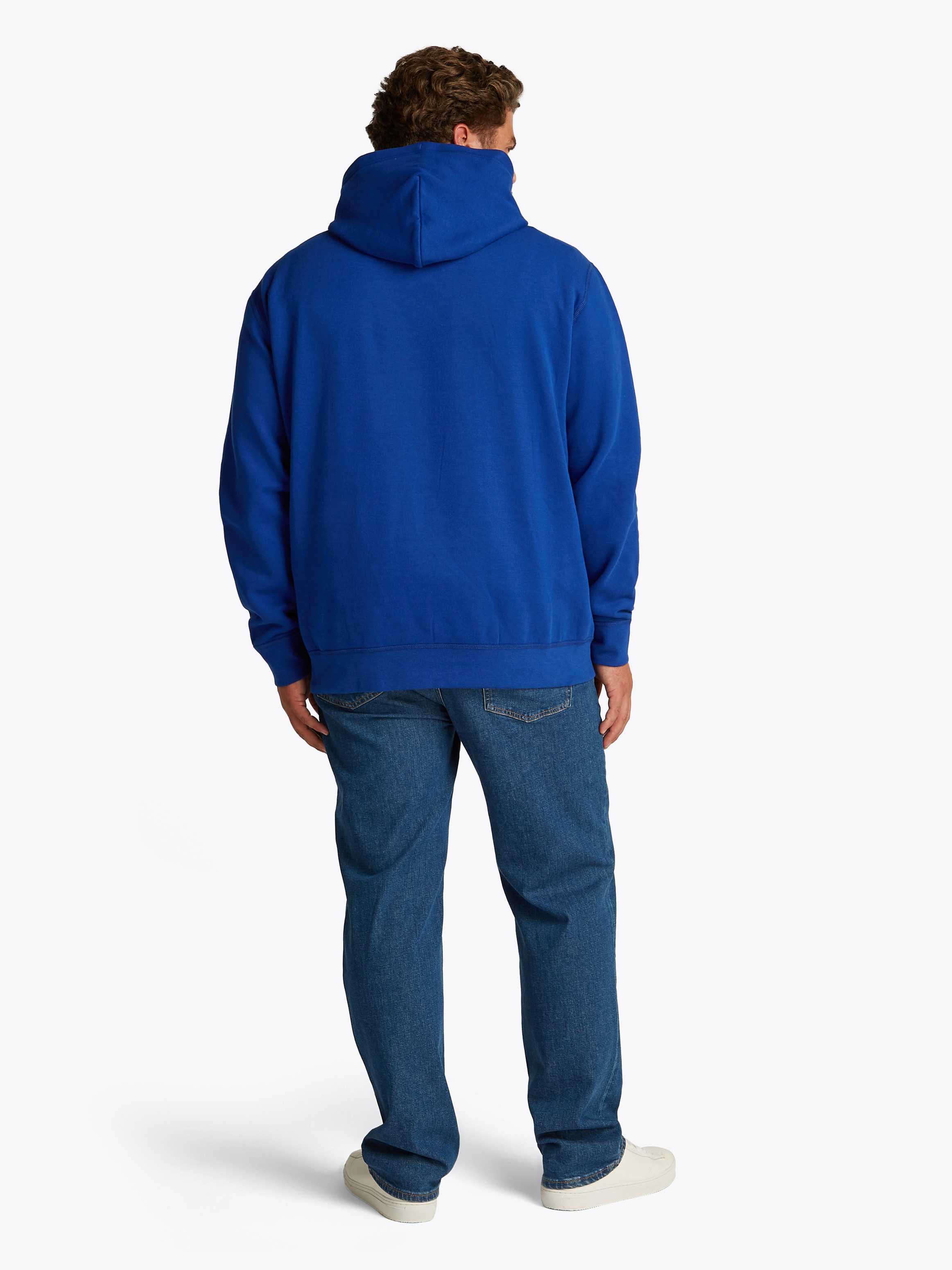 Tommy Hilfiger Sweatshirt BT-ESSENTIAL FLEECE HOODY-B in grote maten, logoborduring