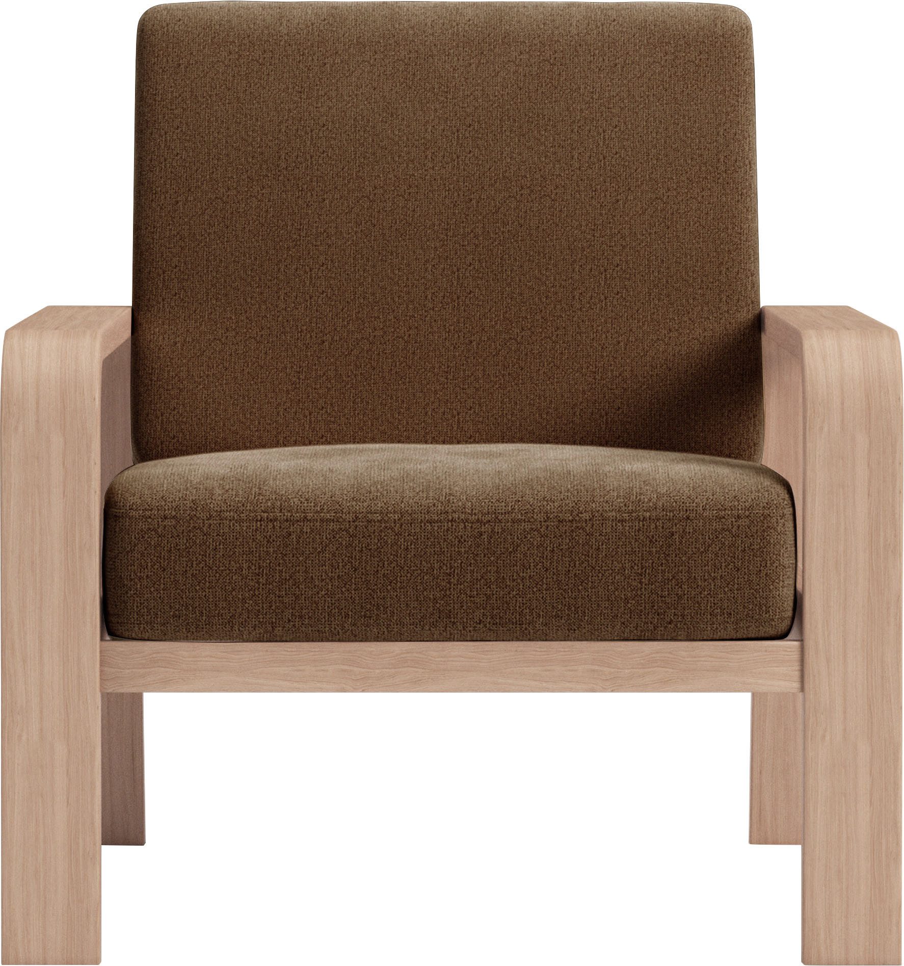 sit&more Fauteuil Kolding Armleuningen van natuurlijk beukenhout, verschillende bekledingen en...