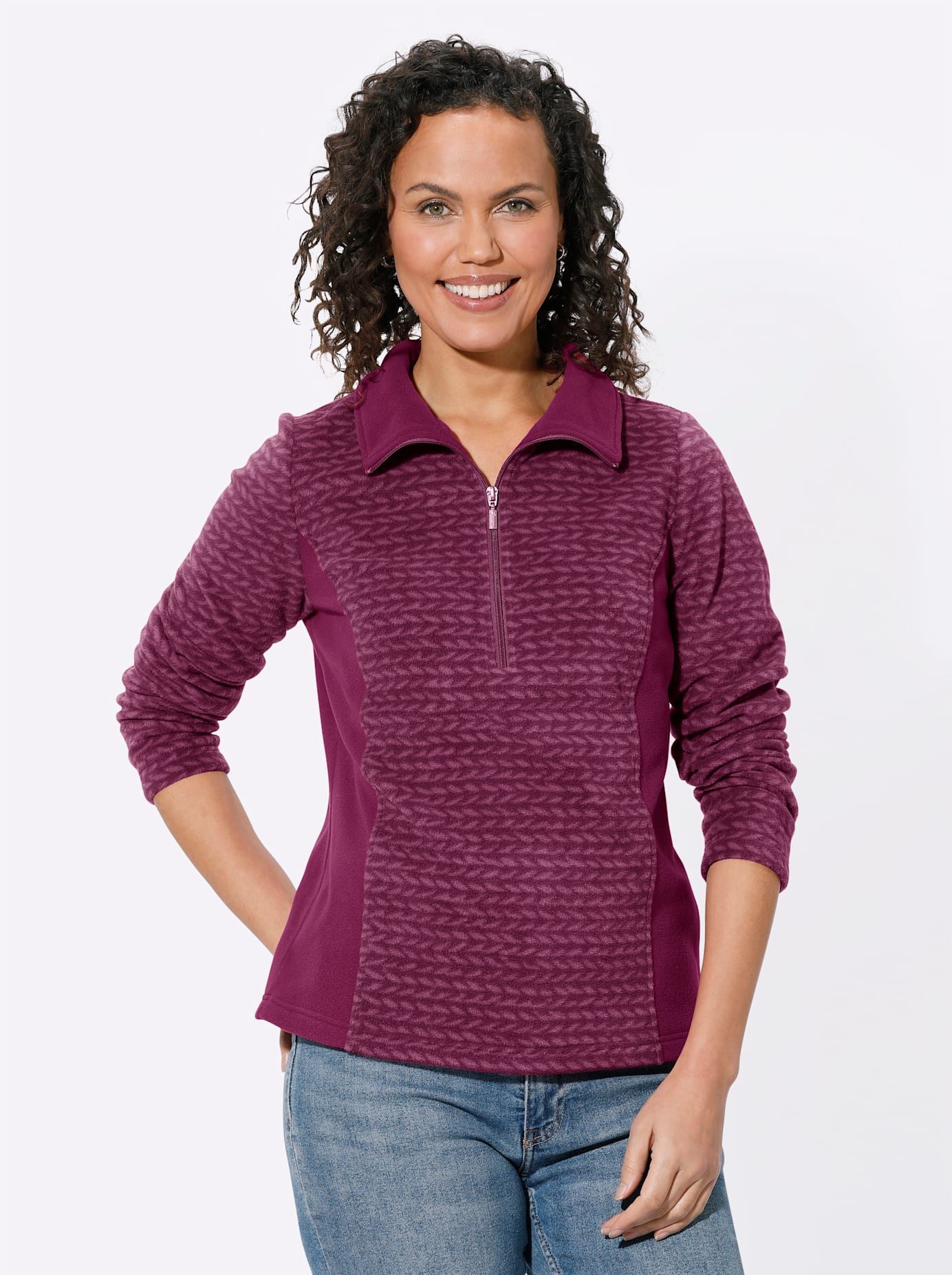 Casual Looks Fleece-shirt Fleeceshirt (1-delig)