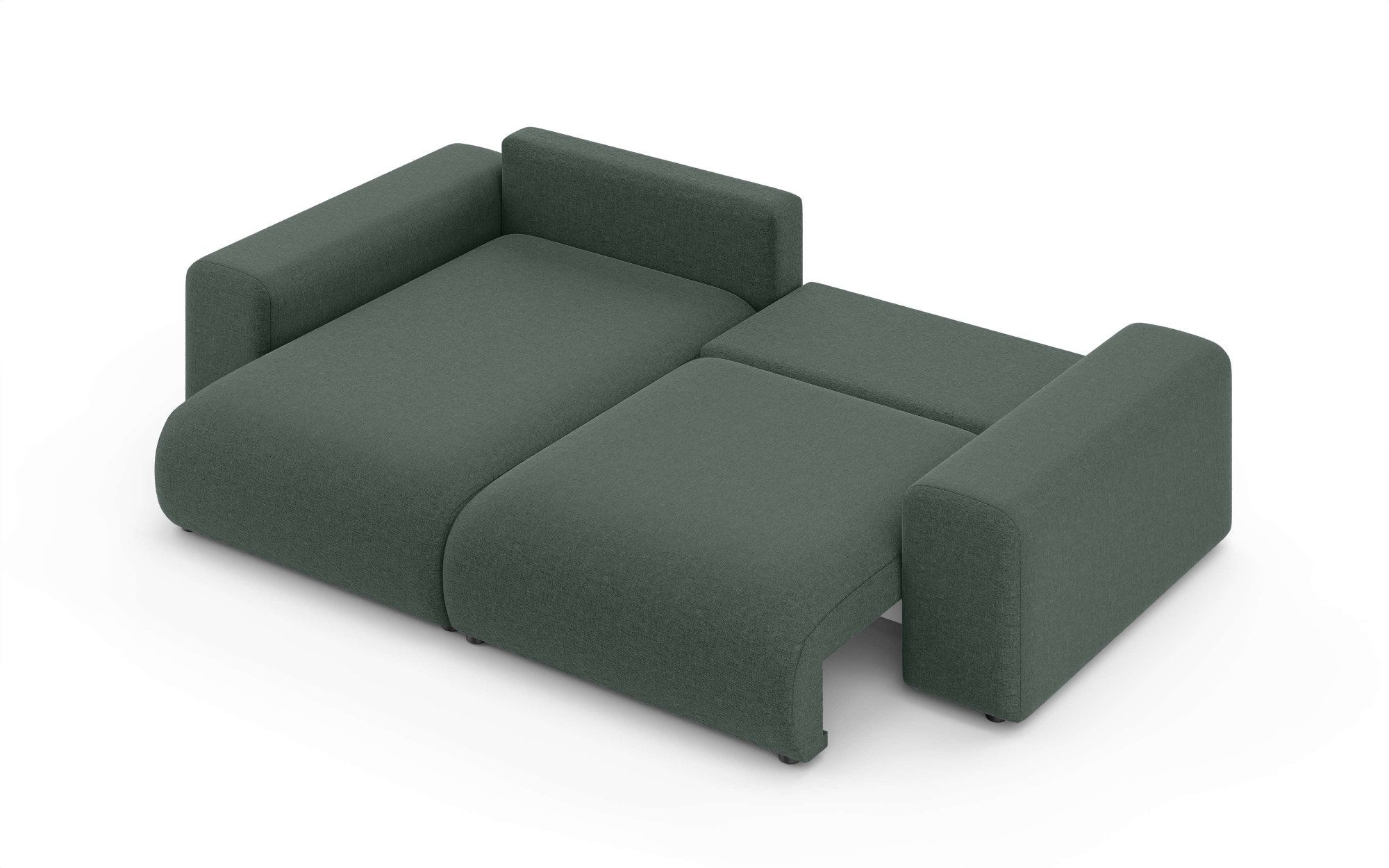 Home affaire Hoekbank LAKESIDE met bedfunctie en bedlade, B/D/H 257/166/84 cm L-vorm, recamiere aan beide zijden monteerbaar, golfondersteuning