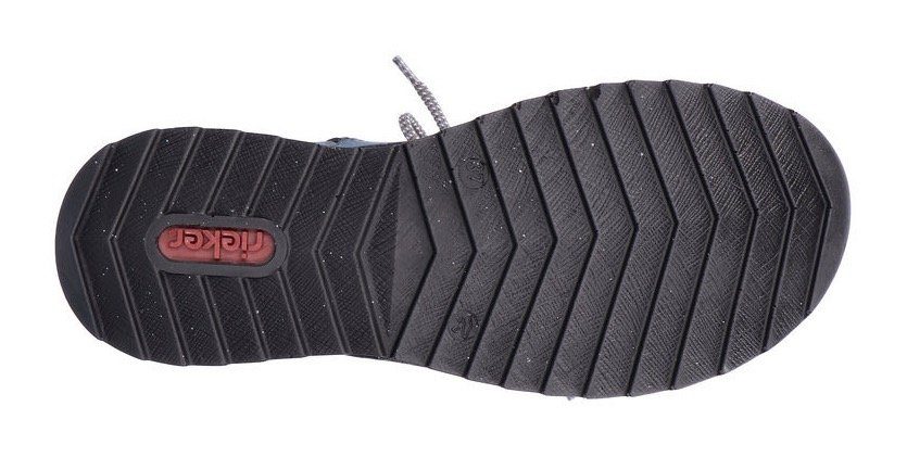 Rieker Hoge veterschoenen met decoratieve stiksels